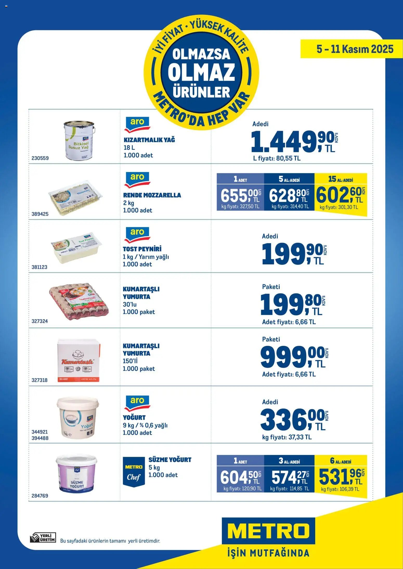 Metro - Olmazsa Olmaz Ürünler