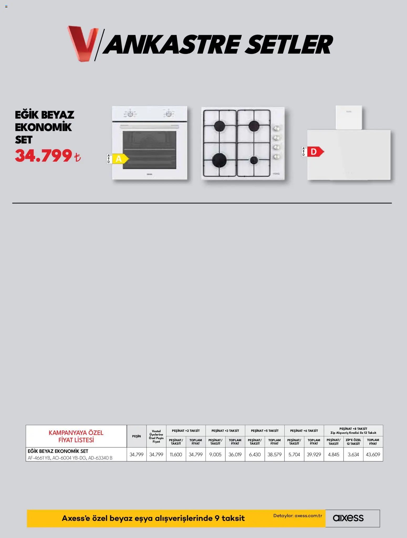 Vestel Ankastre Ürünler