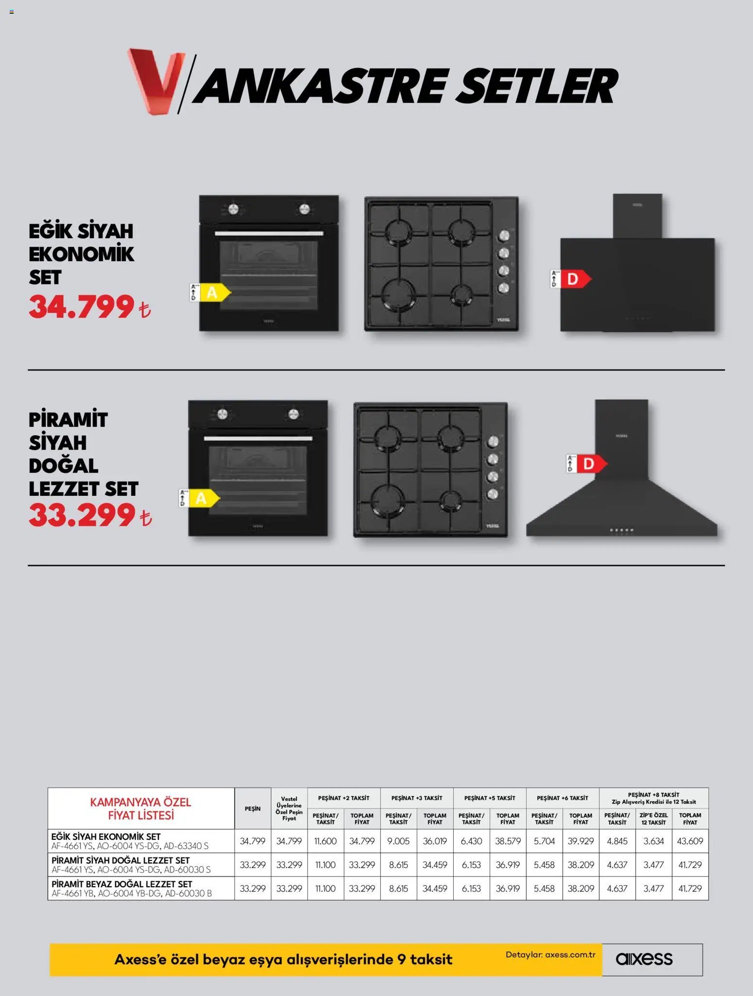 Vestel Ankastre Ürünler