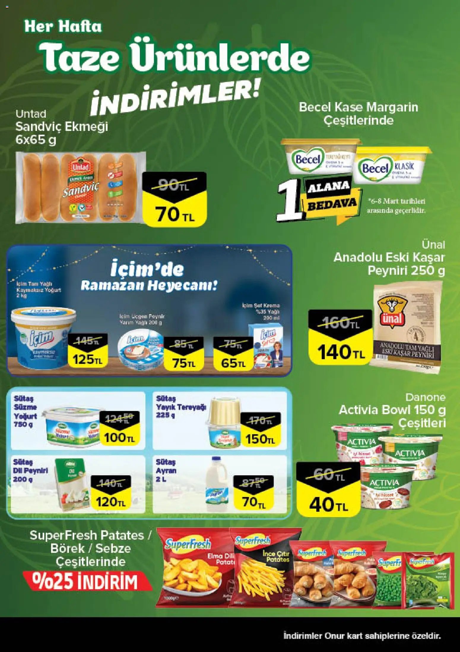 Onur Market - Taze Ürünlerde İndirimler - İstanbul