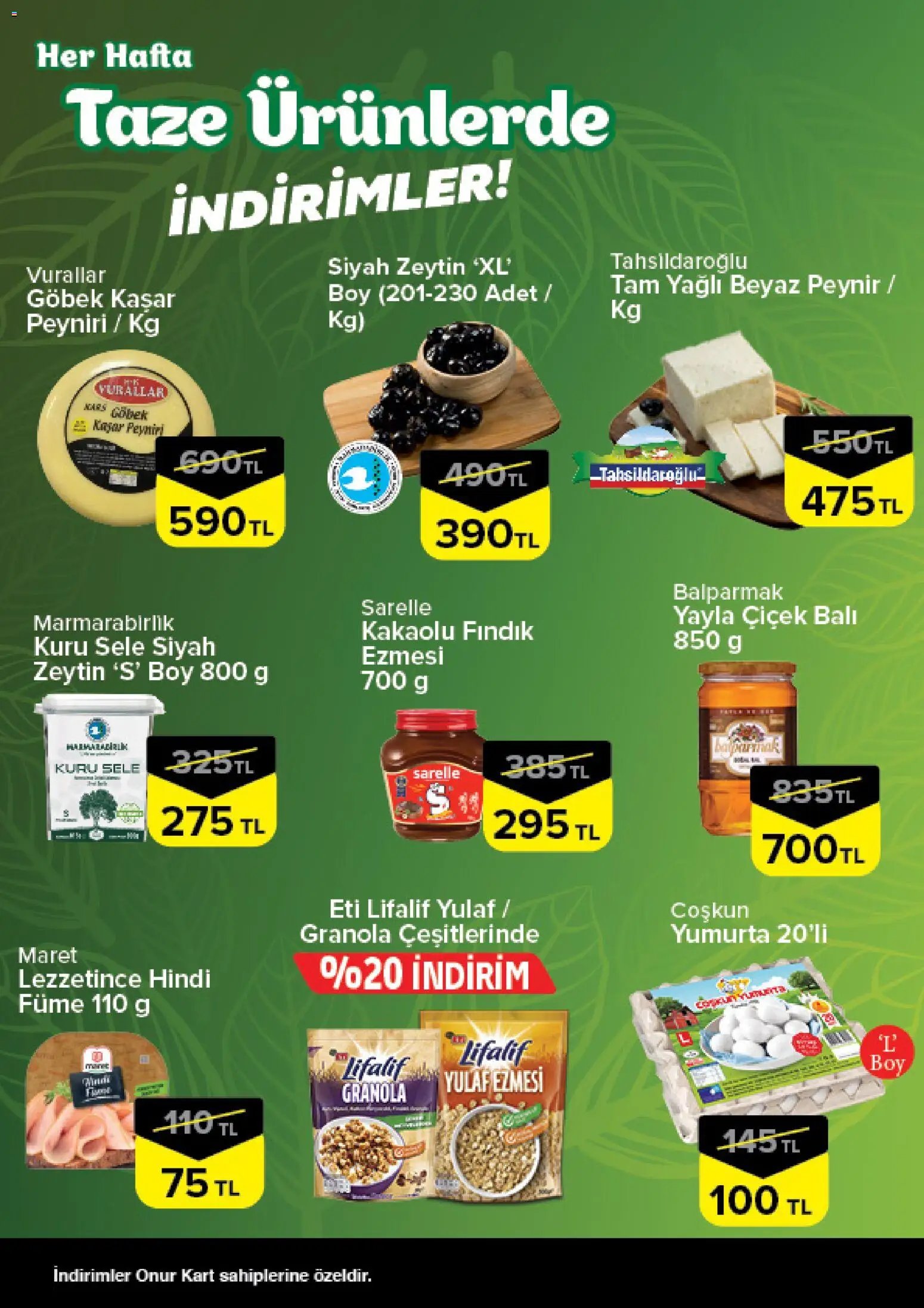 Onur Market - Taze Ürünlerde İndirimler