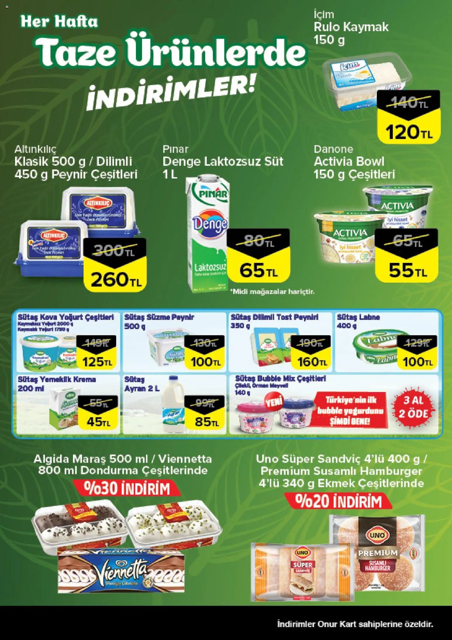 Onur Market - Taze Ürünlerde İndirimler