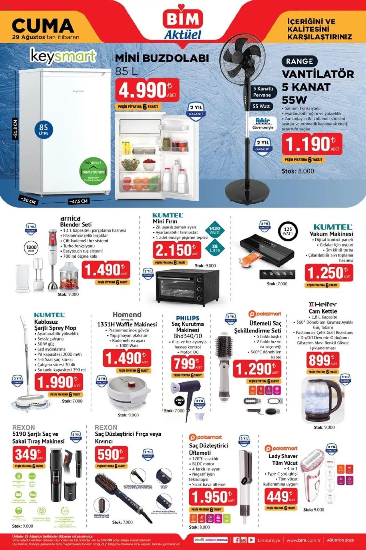 BİM - 29 Ağustos Cuma, Aktüel