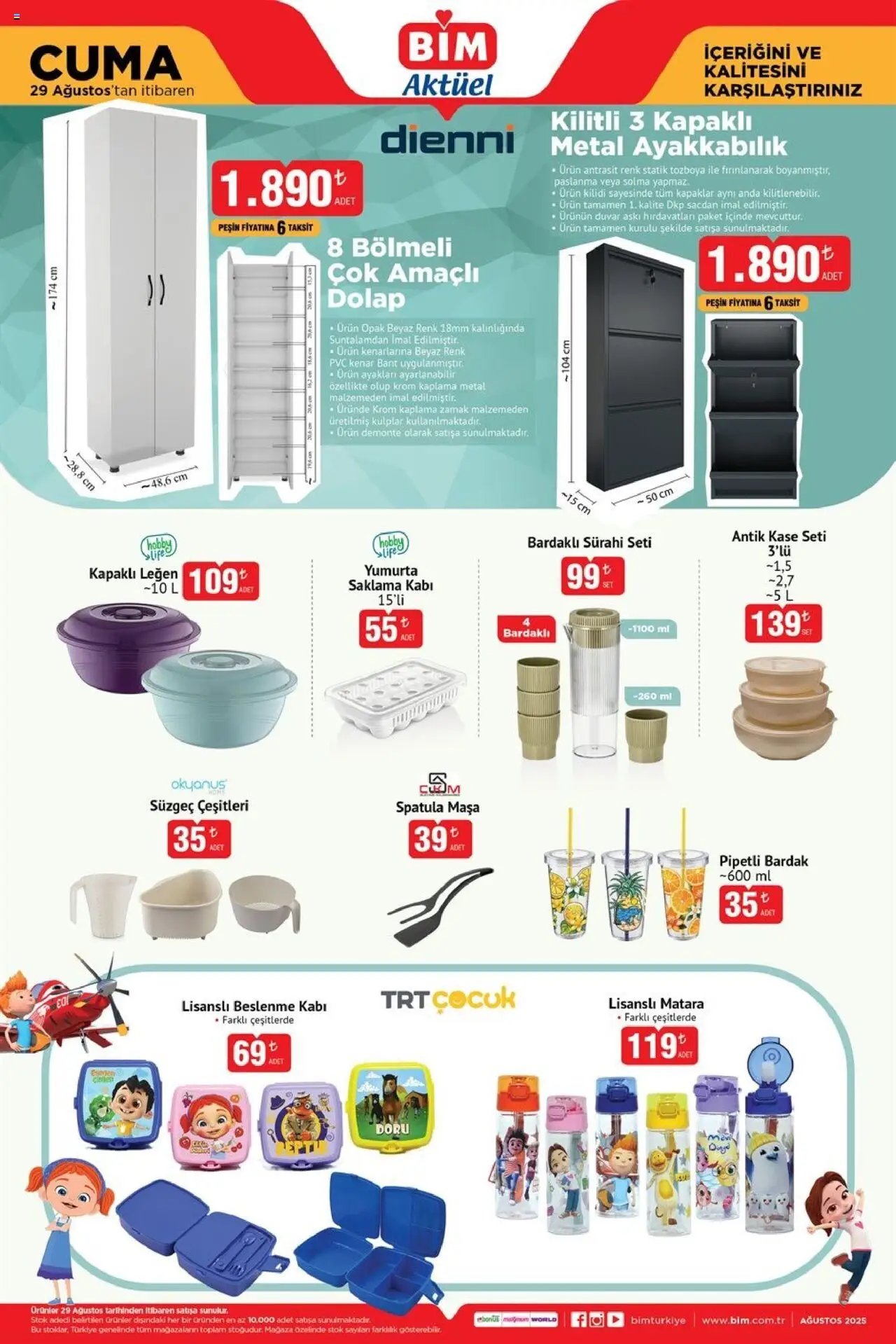 BİM - 29 Ağustos Cuma, Aktüel
