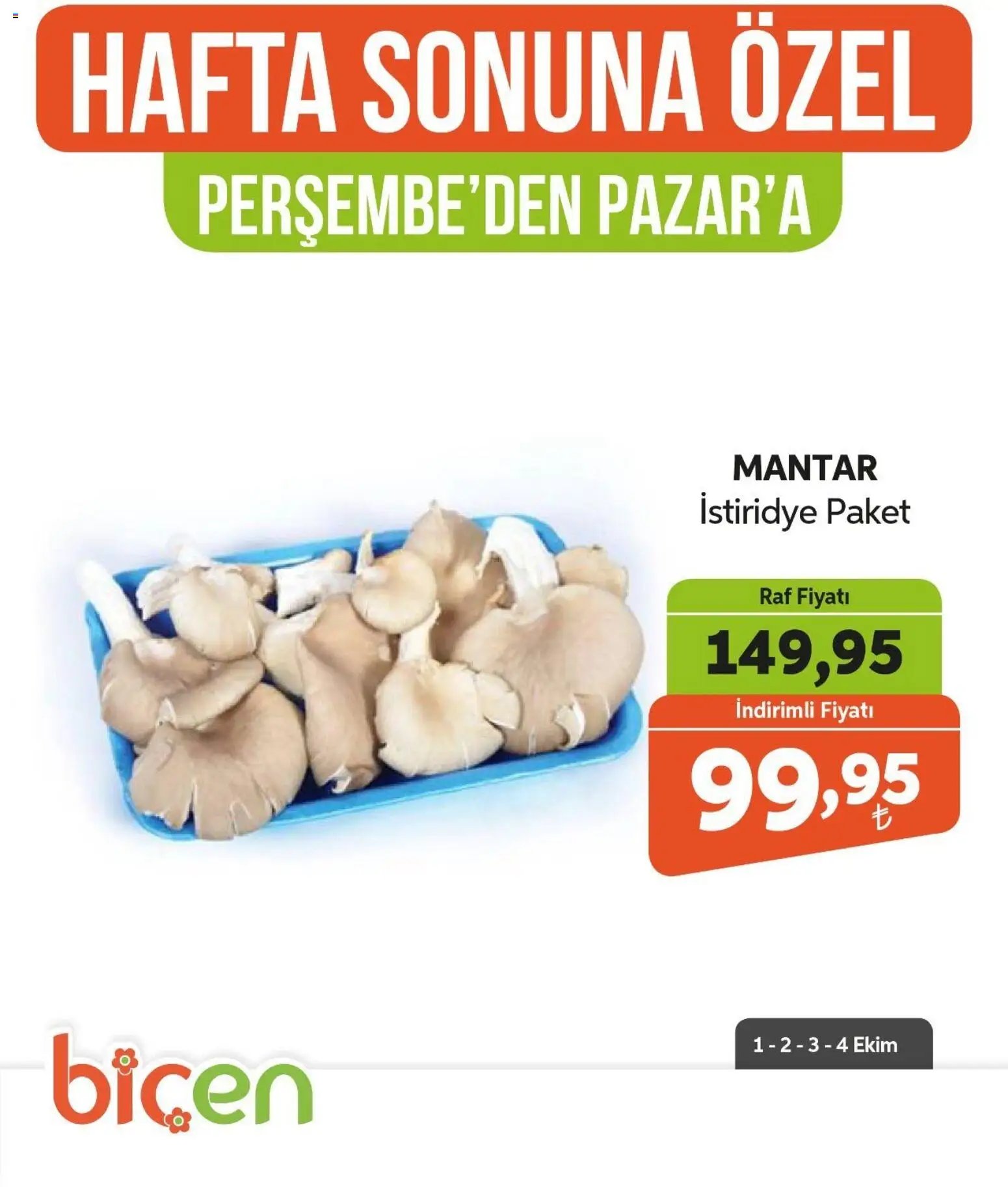 Biçen Market - Hafta Sonuna Özel - Sebze İndirimi