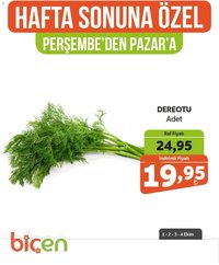 Biçen Market - Hafta Sonuna Özel - Sebze İndirimi
