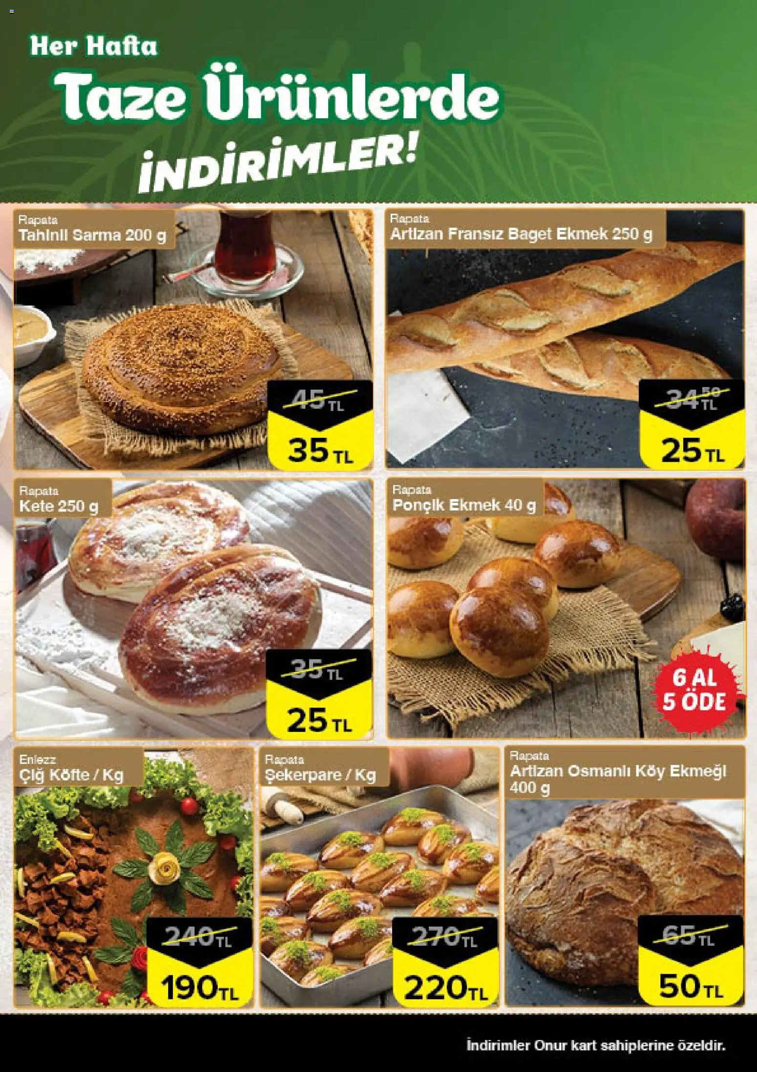 Onur Market - Taze Ürünlerde İndirimler - Bursa