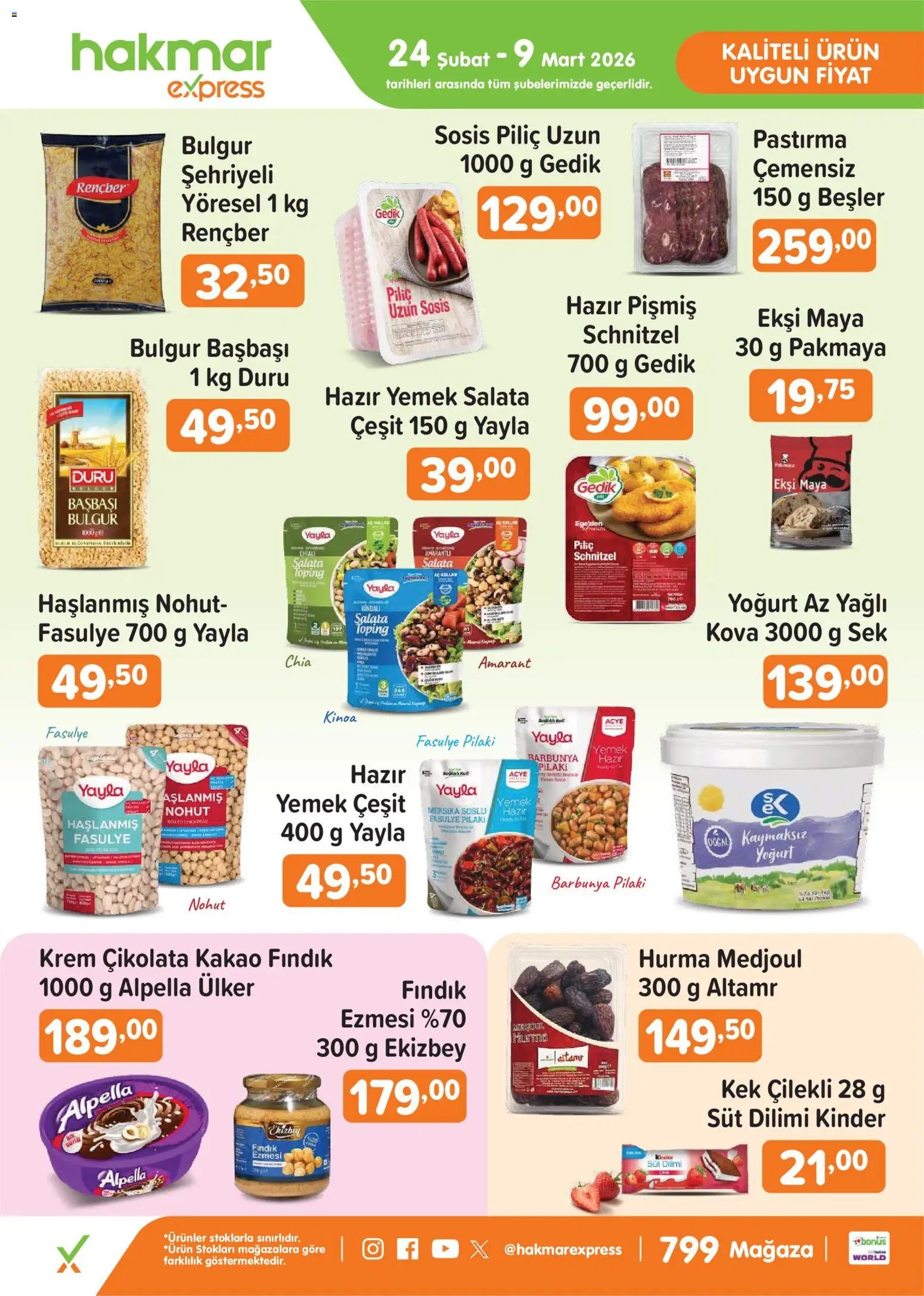 Hakmar Express Salı Aktüel Ürünler