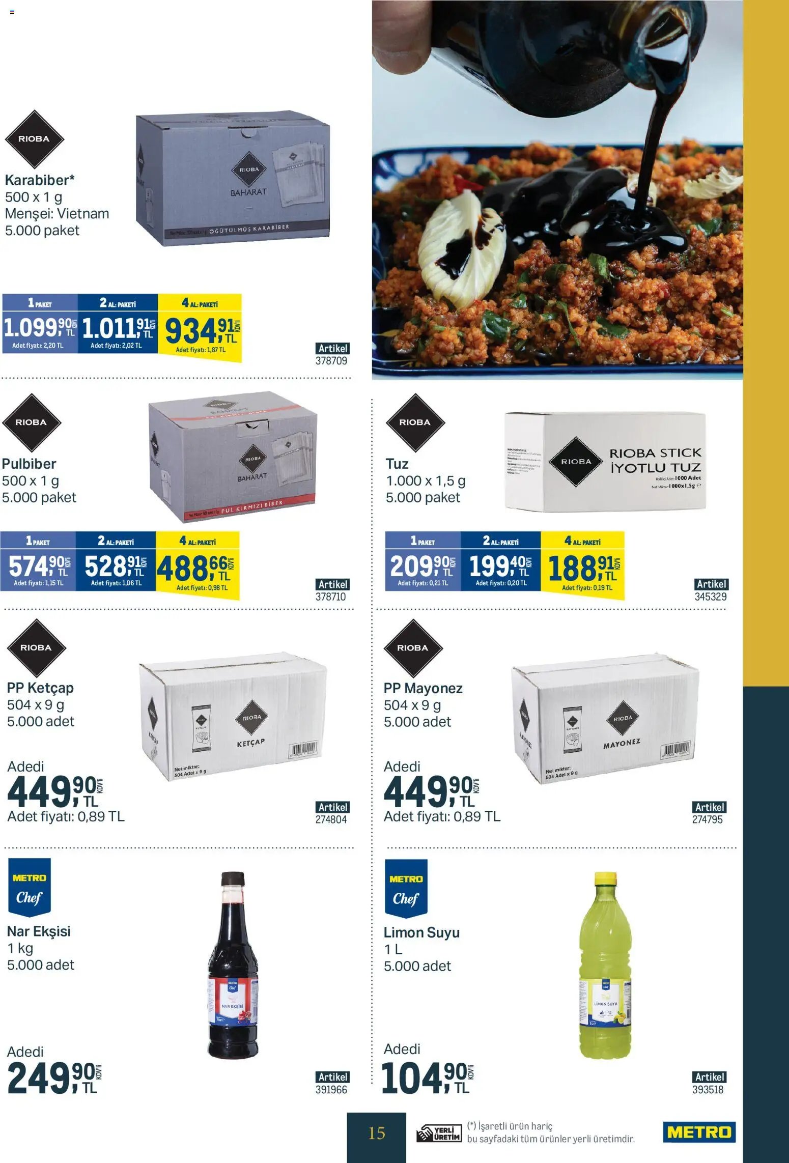 Metro - Kurum ve İşletme Mutfakları