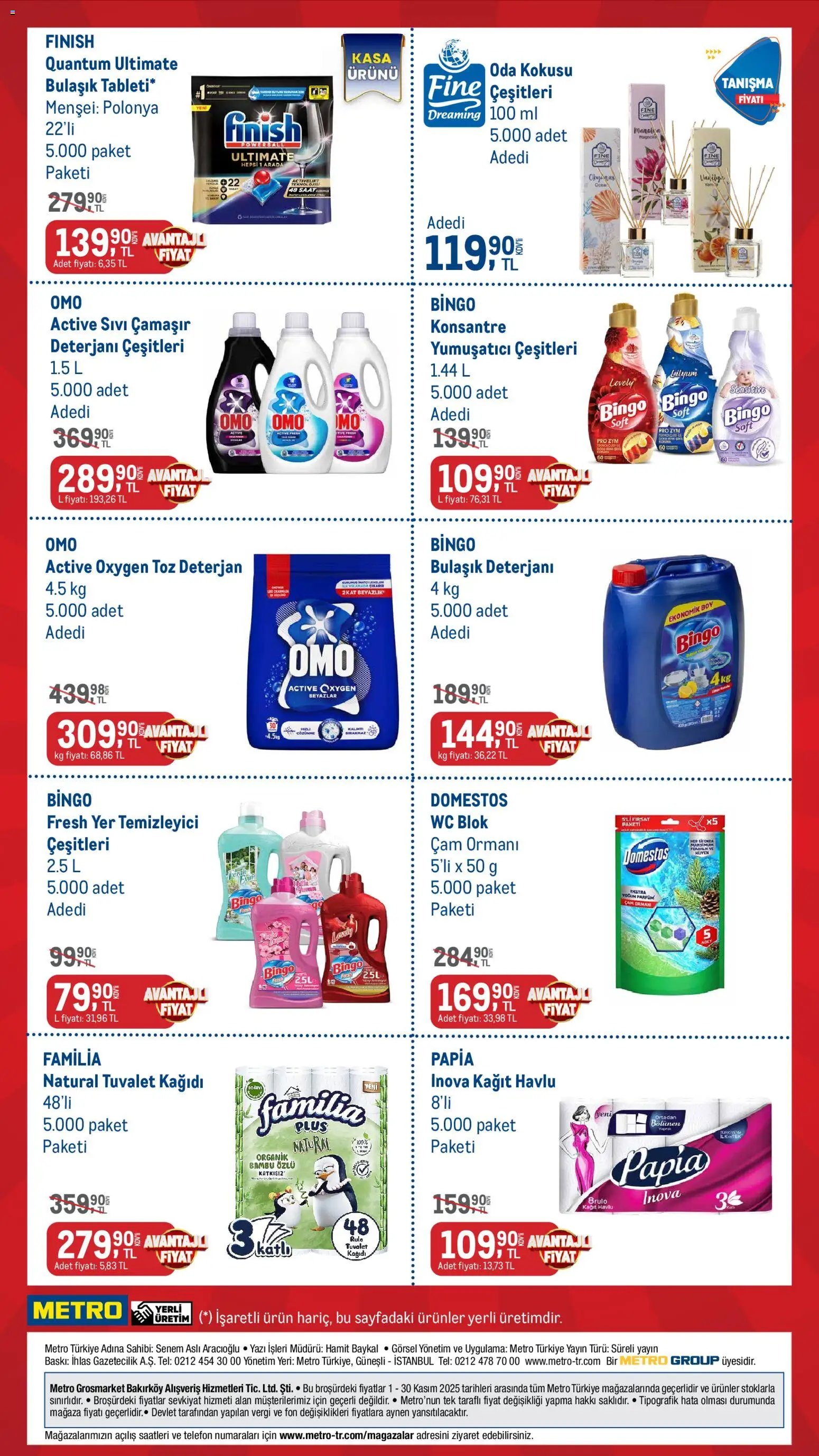 Metro - Kişisel Bakım ve Temizlik Ürünleri