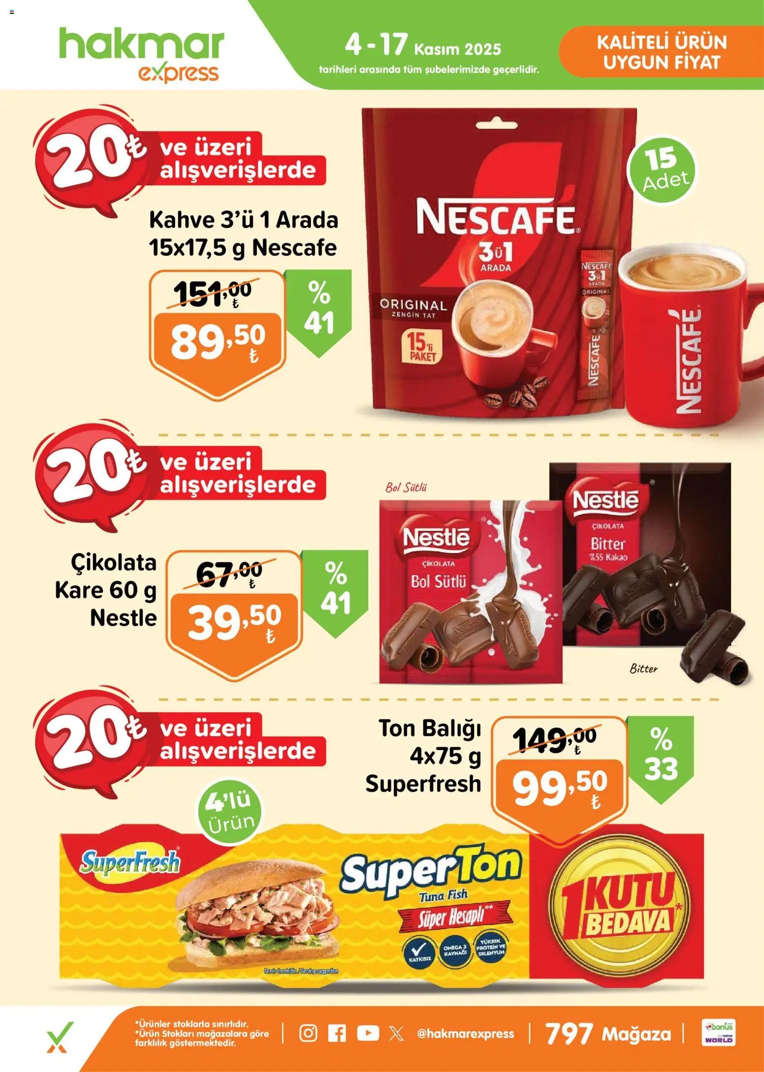 Hakmar Express Salı Aktüel Ürünler