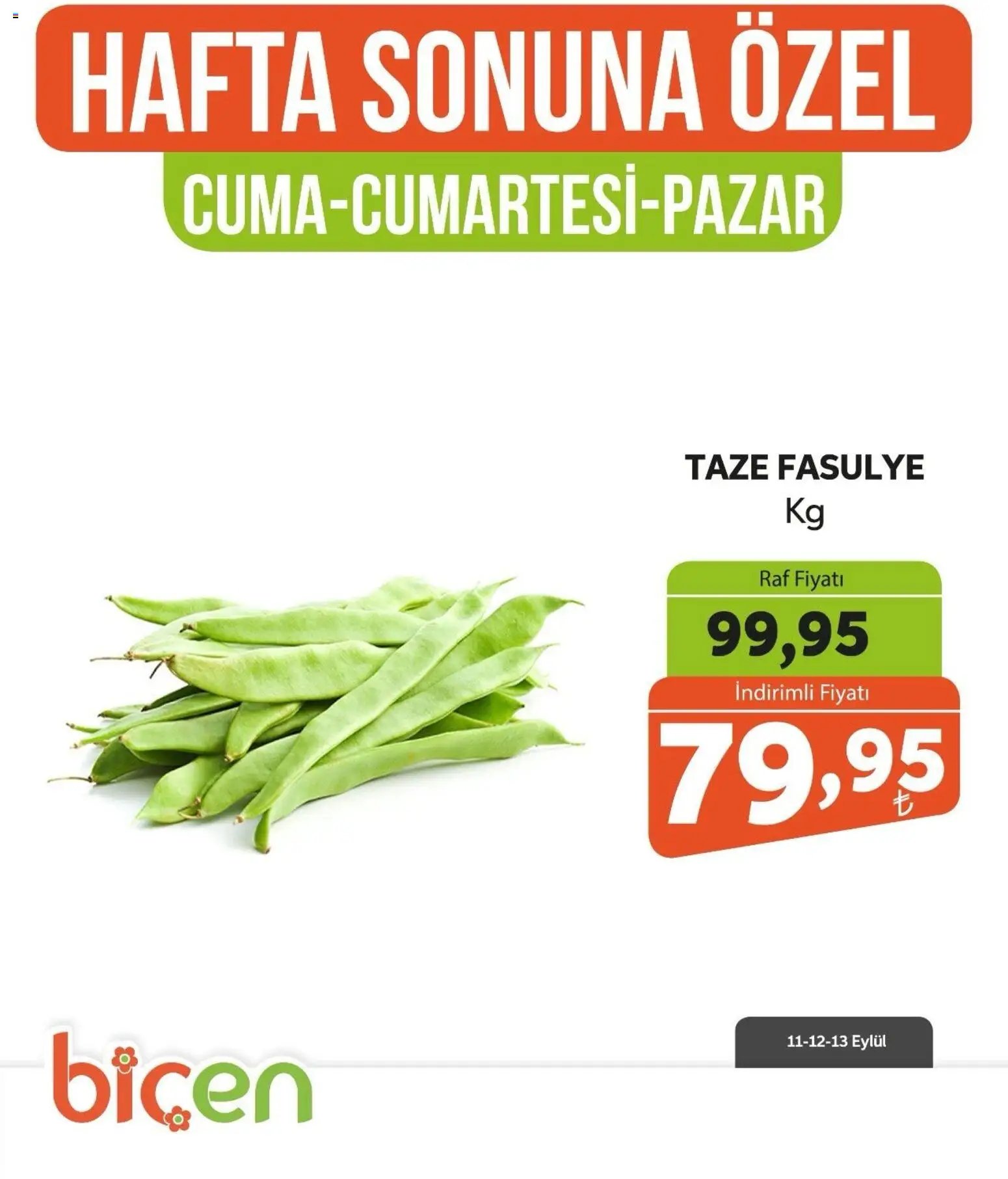 Biçen Market - Hafta Sonuna Özel - Sebze İndirimi
