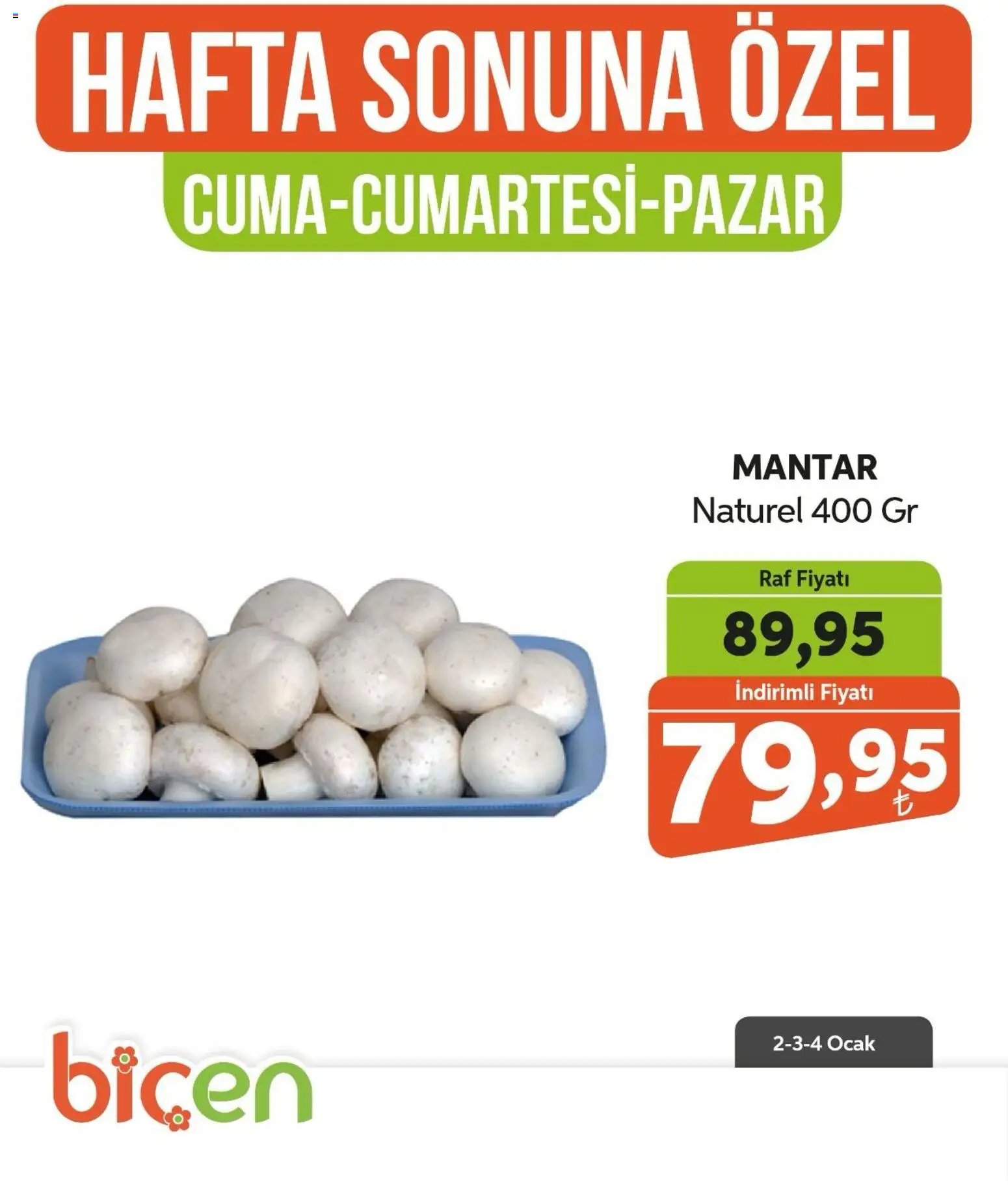 Biçen Market Hafta Sonuna Özel -Sebze İndirimi