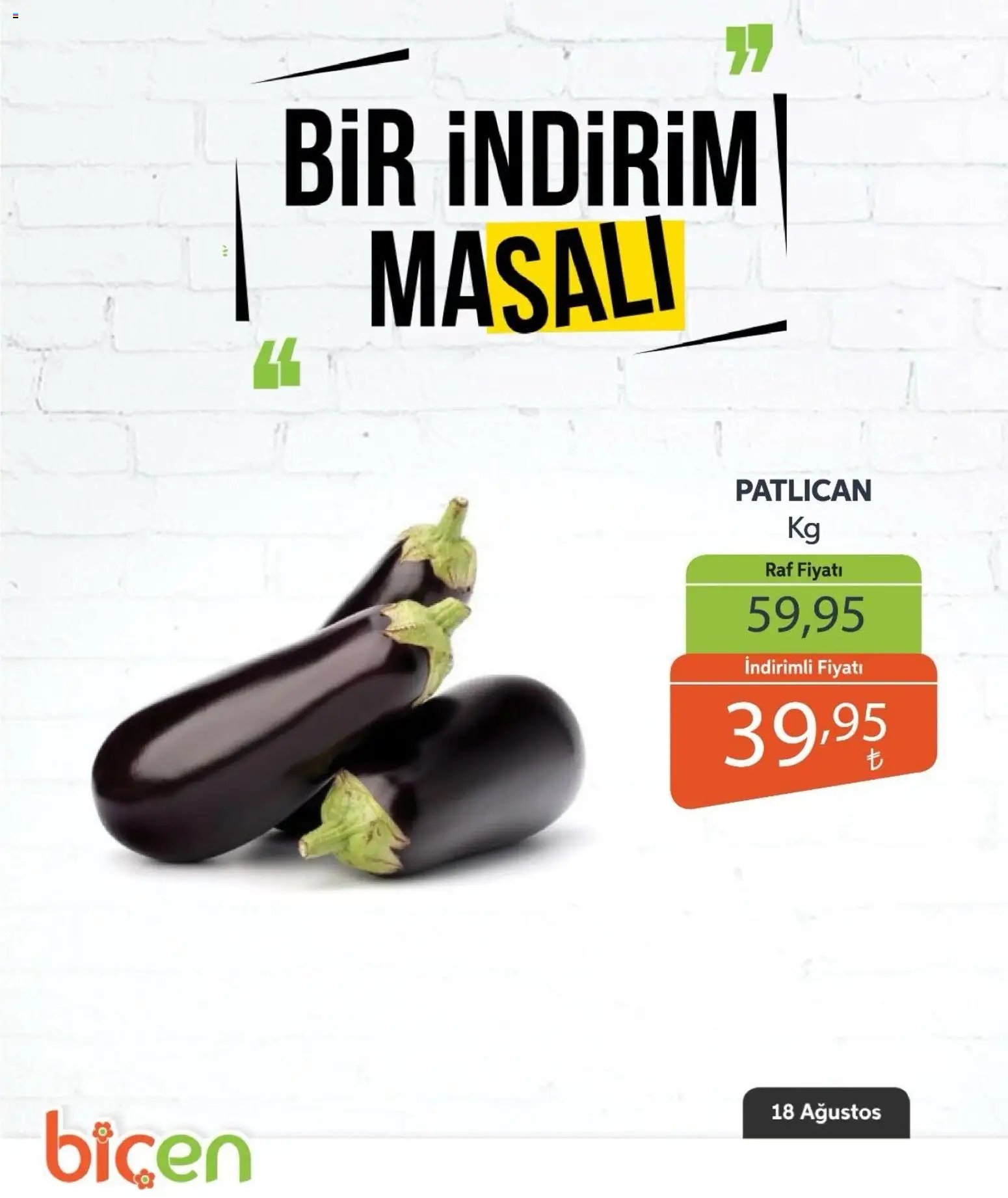 Biçen Market - Bir İndirim MaSalı - sebze