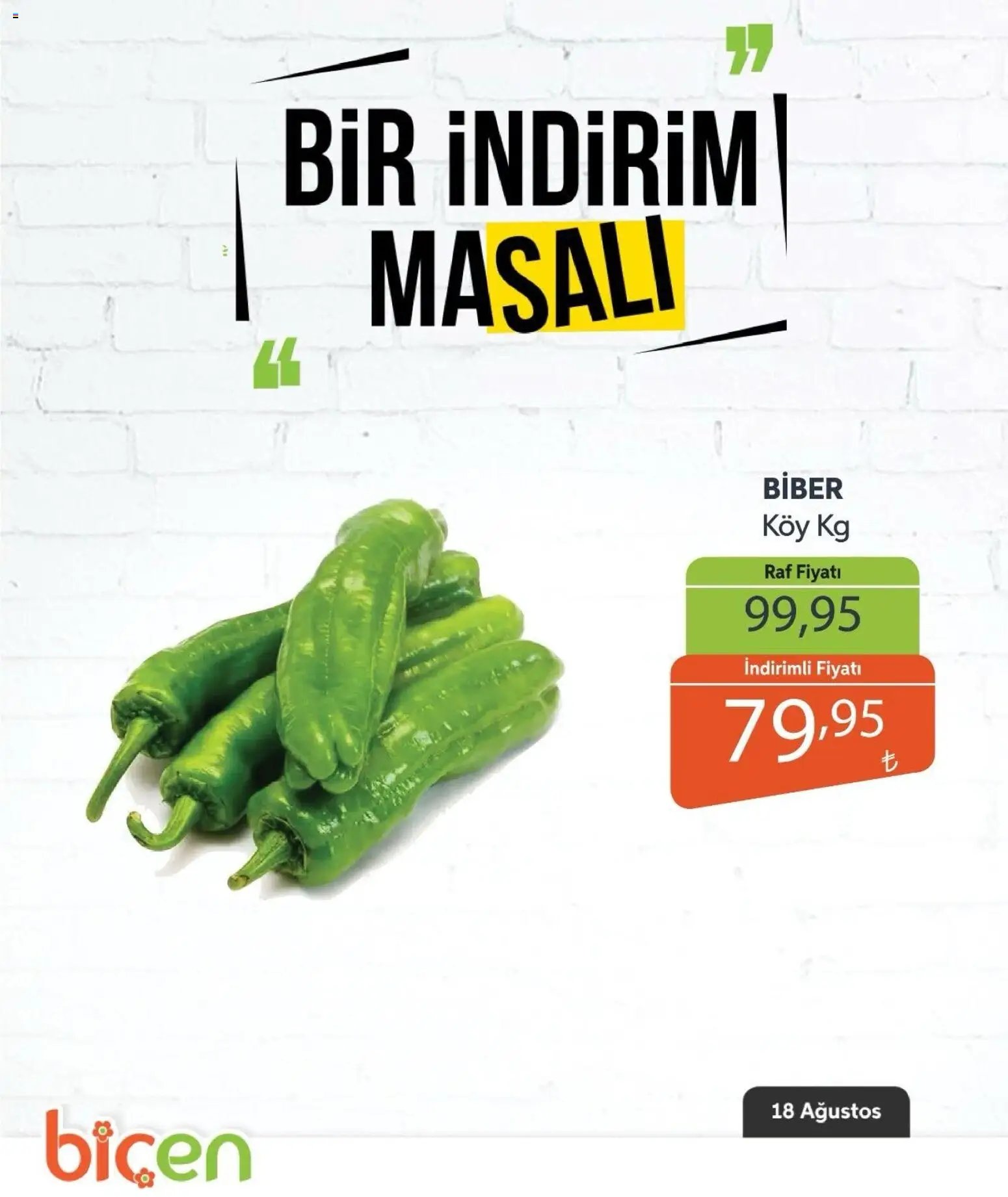 Biçen Market - Bir İndirim MaSalı - sebze