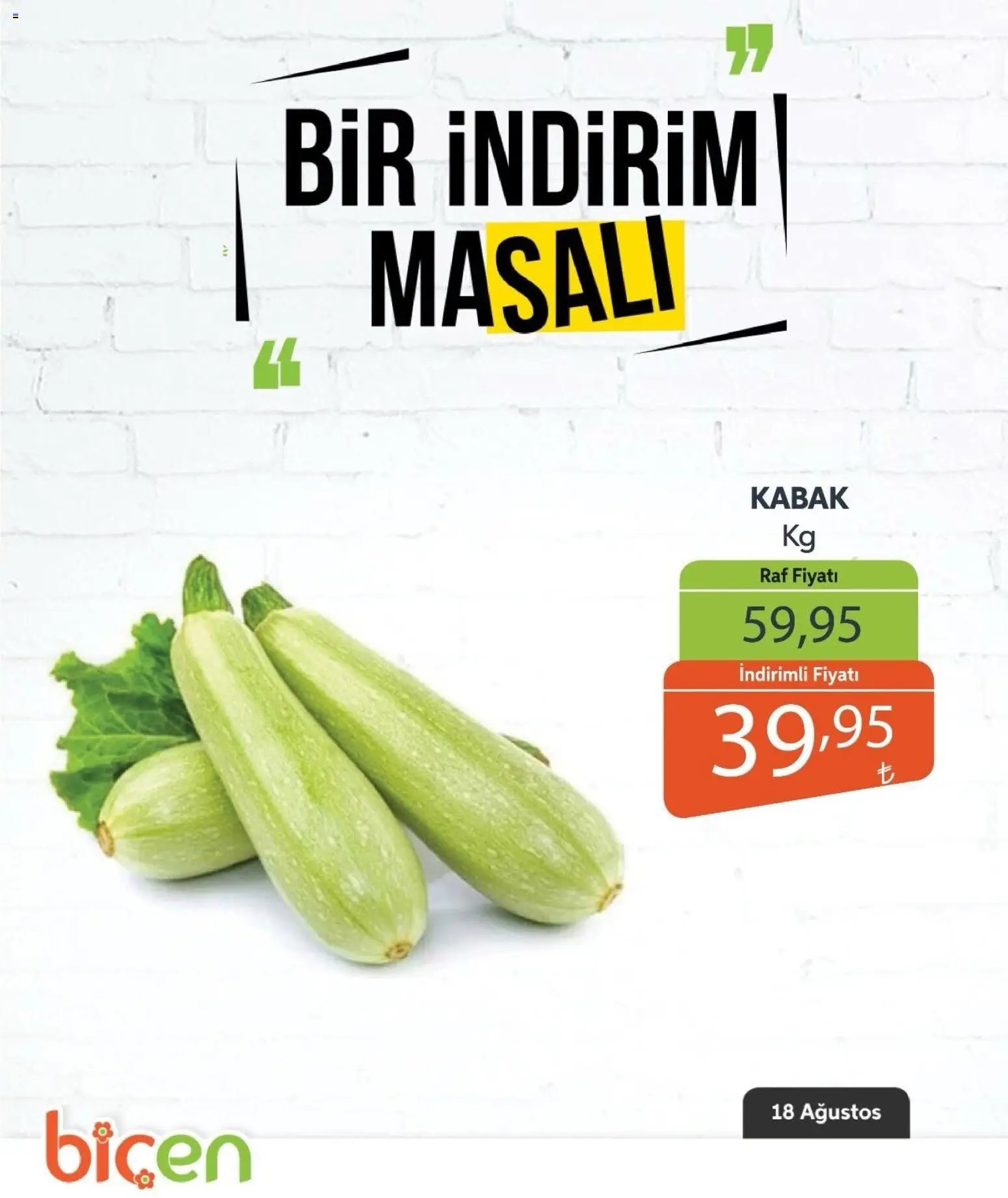 Biçen Market - Bir İndirim MaSalı - sebze