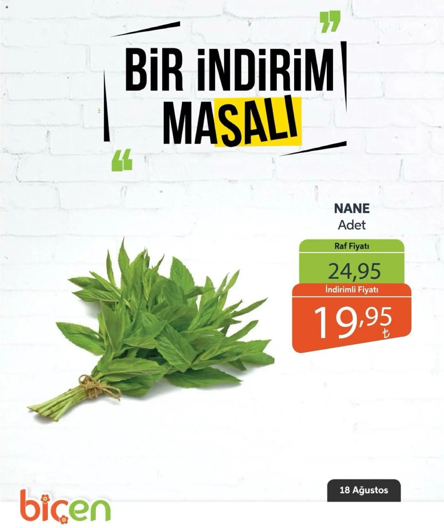 Biçen Market - Bir İndirim MaSalı - sebze