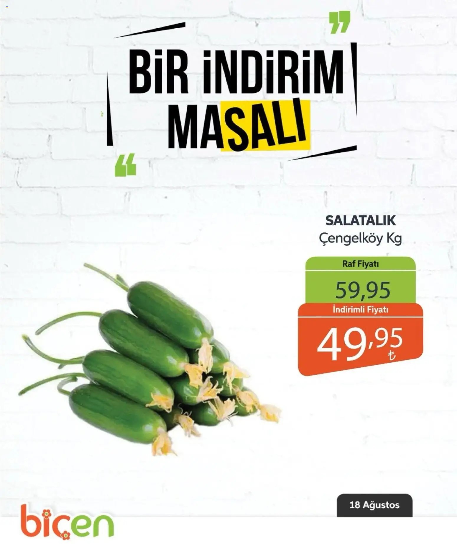 Biçen Market - Bir İndirim MaSalı - sebze