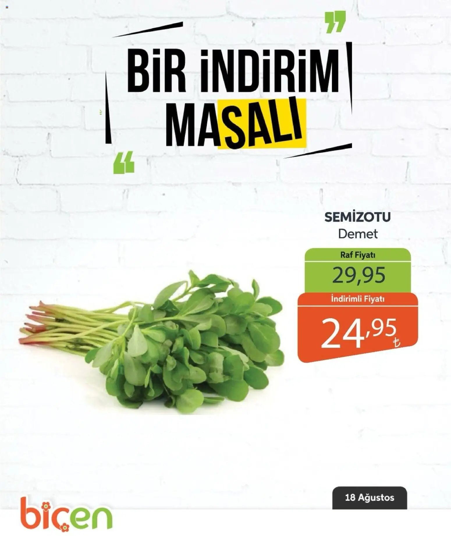 Biçen Market - Bir İndirim MaSalı - sebze