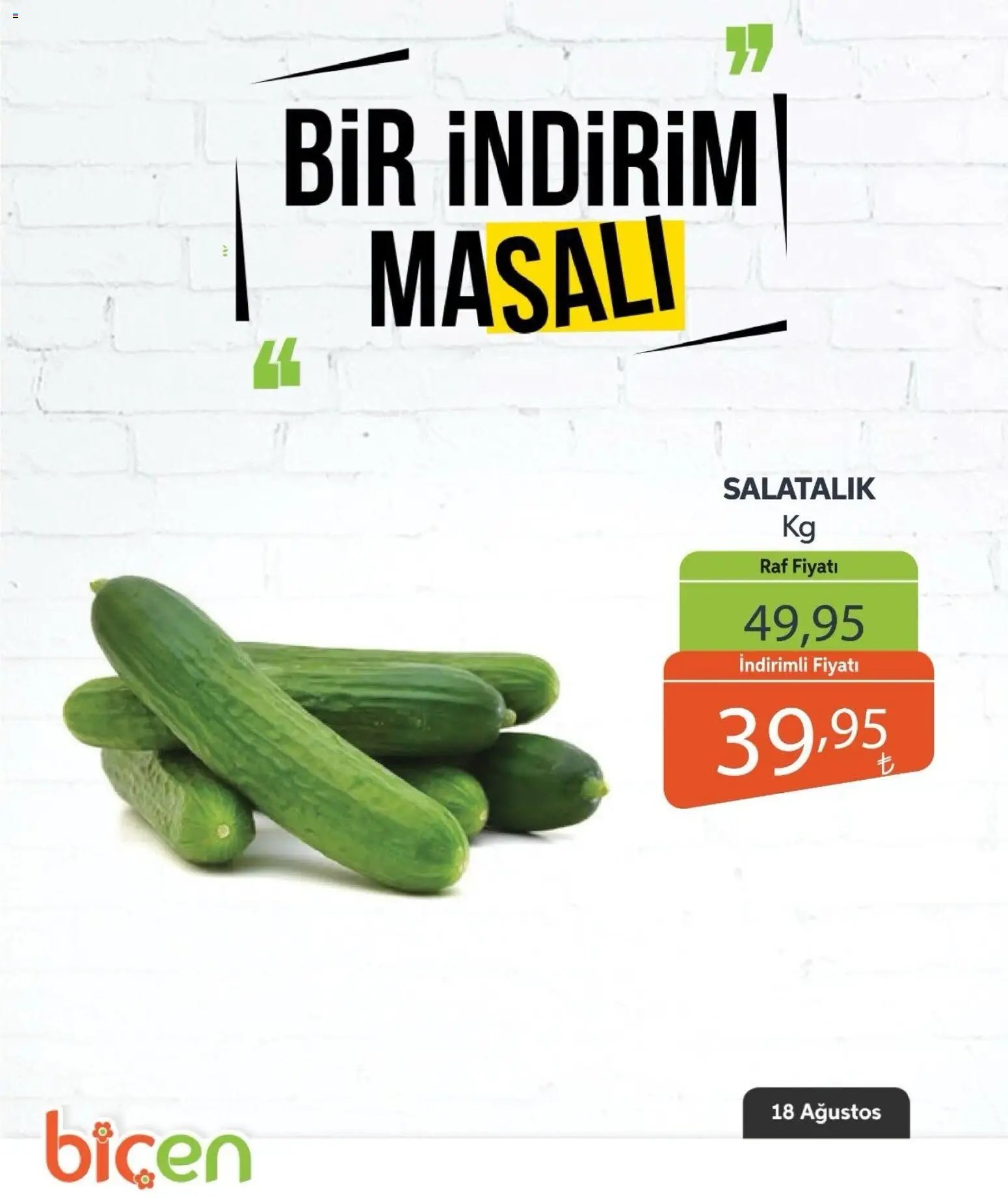 Biçen Market - Bir İndirim MaSalı - sebze