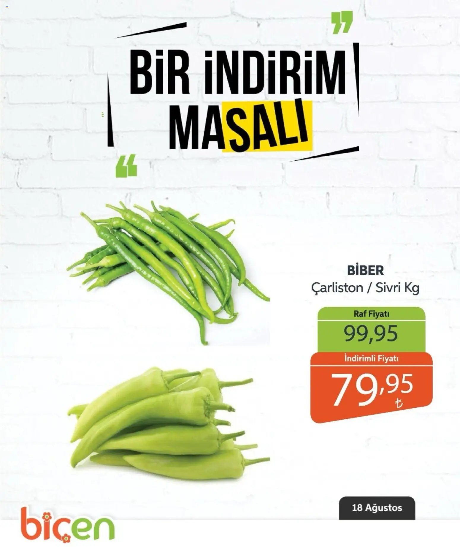 Biçen Market - Bir İndirim MaSalı - sebze