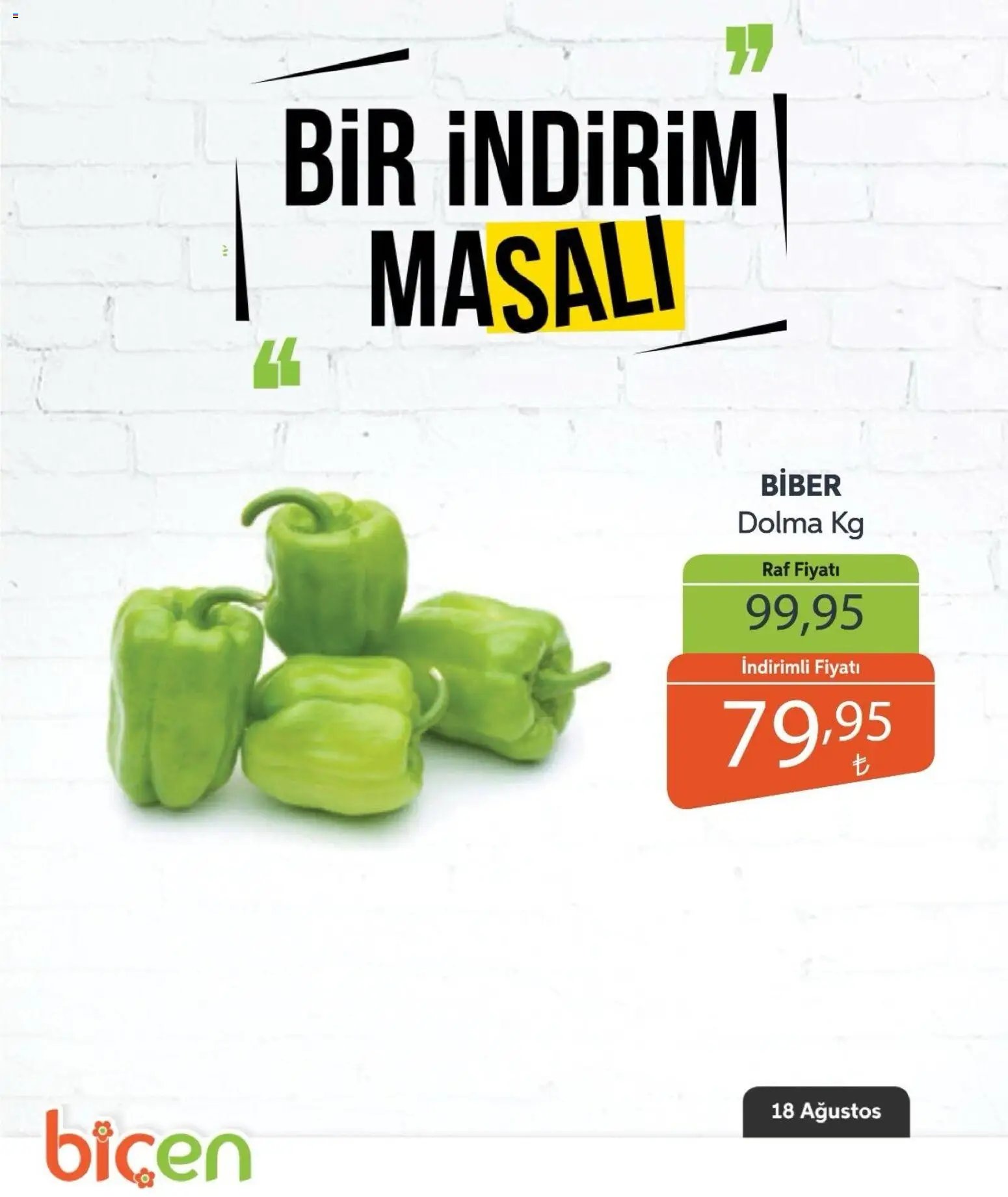 Biçen Market - Bir İndirim MaSalı - sebze