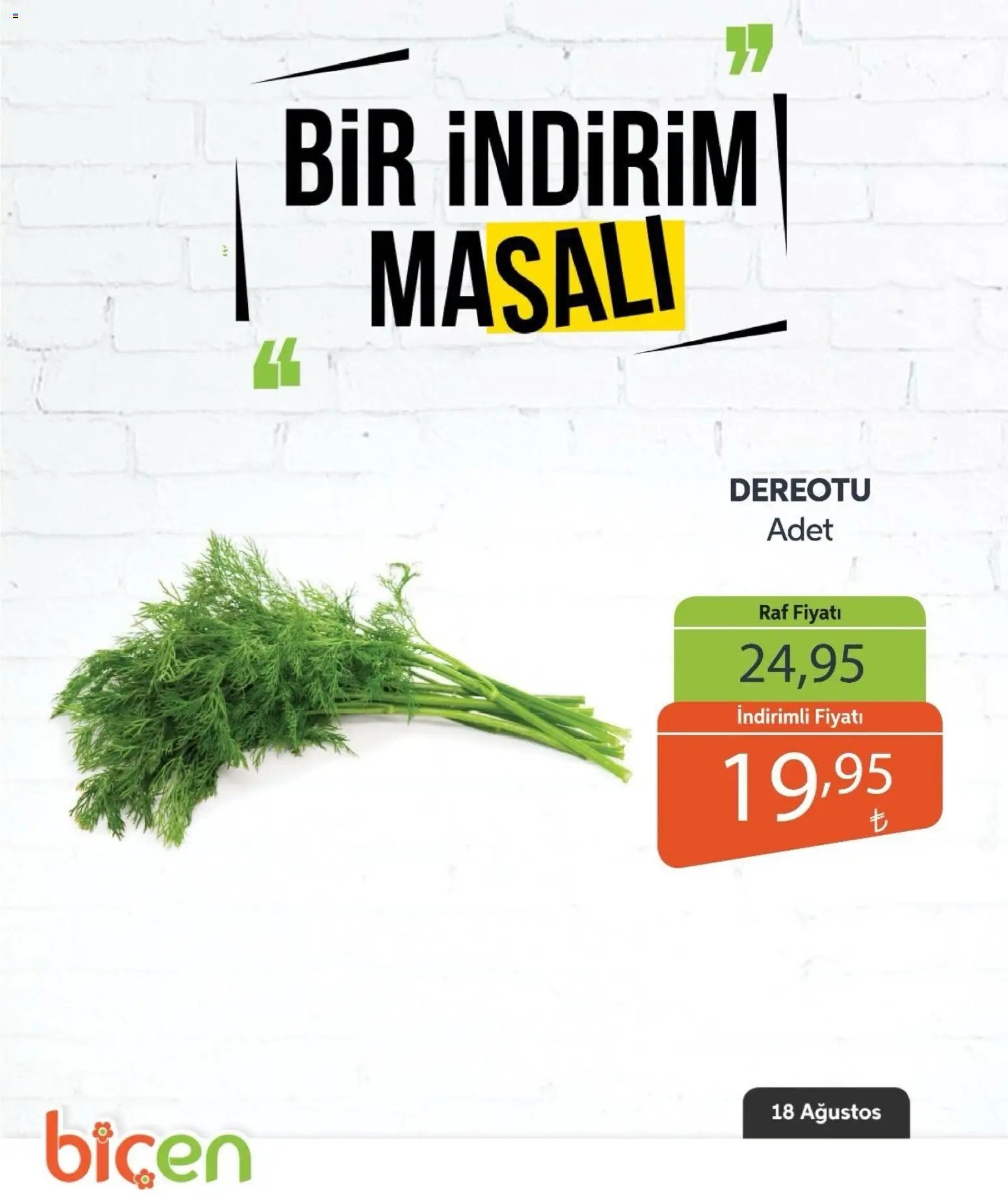 Biçen Market - Bir İndirim MaSalı - sebze