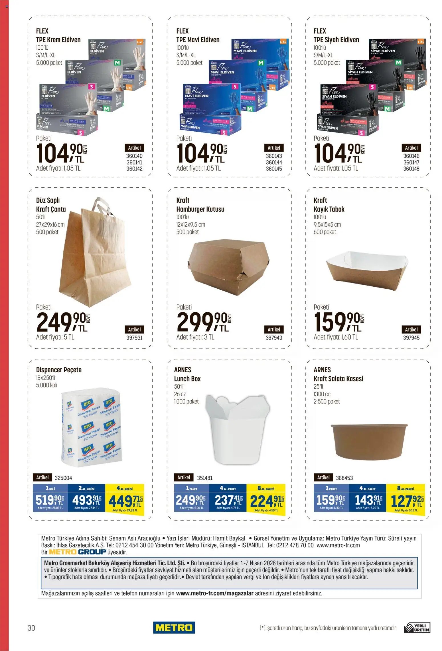 Metro - Fast Food Kataloğu