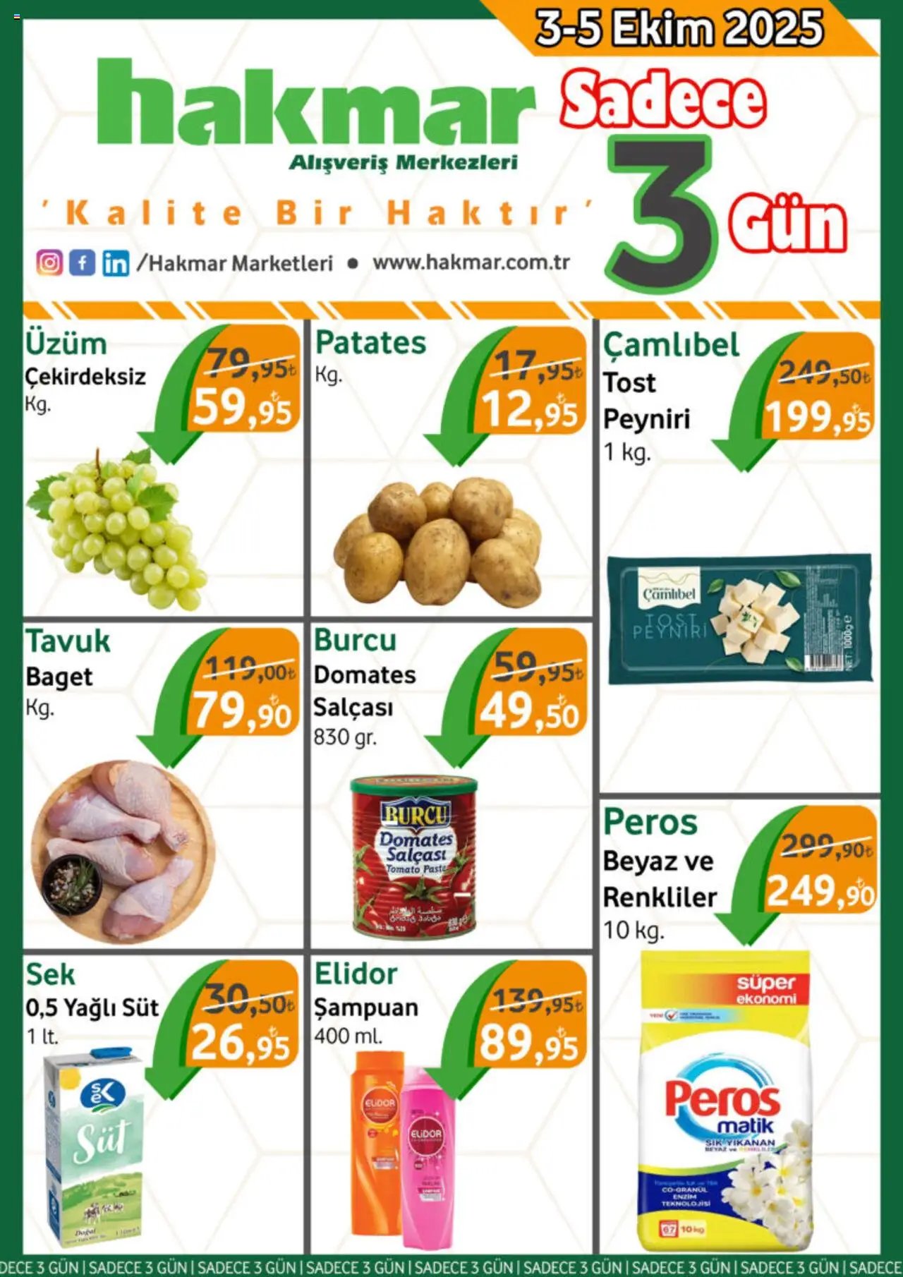 Hakmar Katalog Sadece 3 Gün