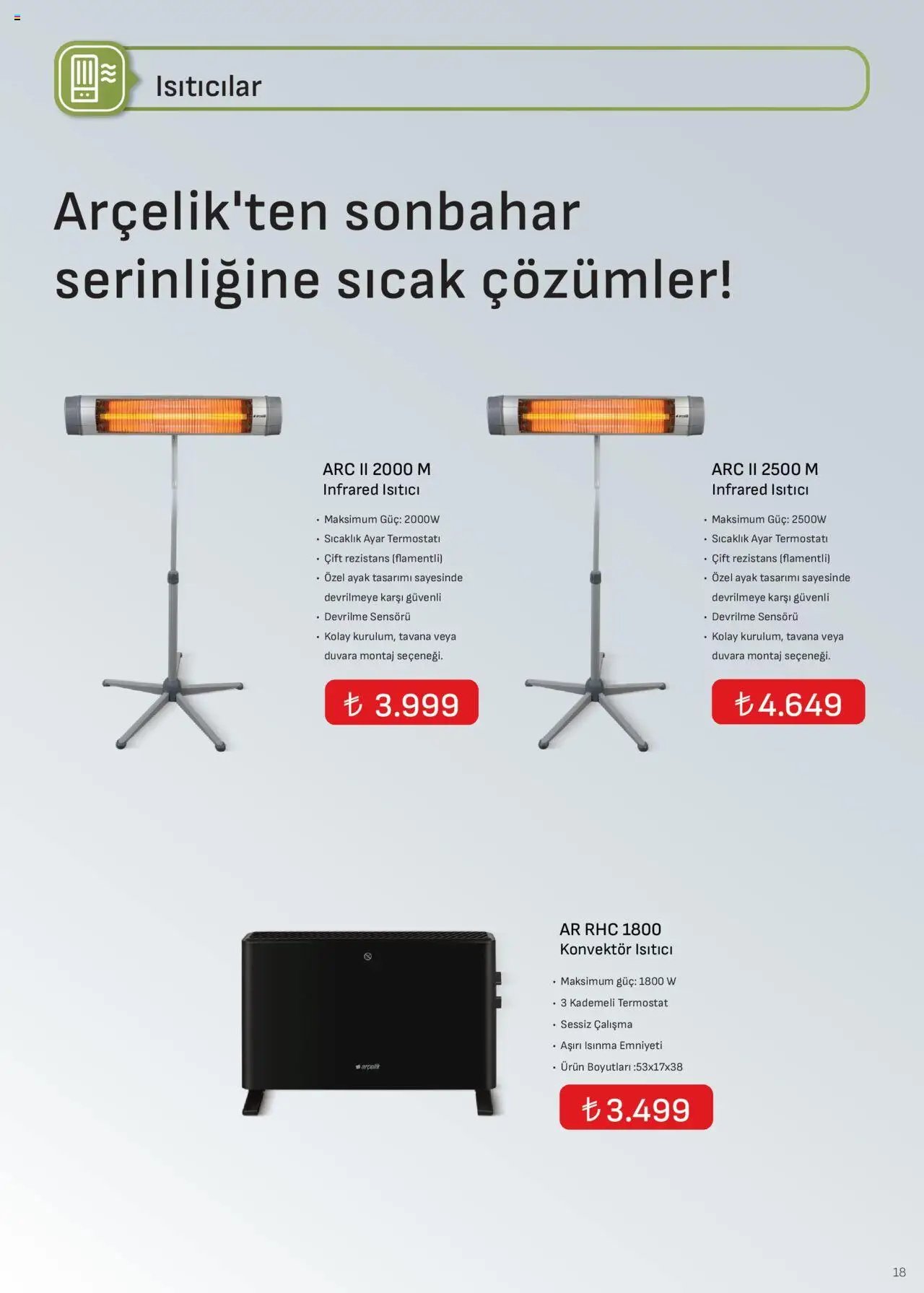 Arçelik İklimlendirme Kataloğu