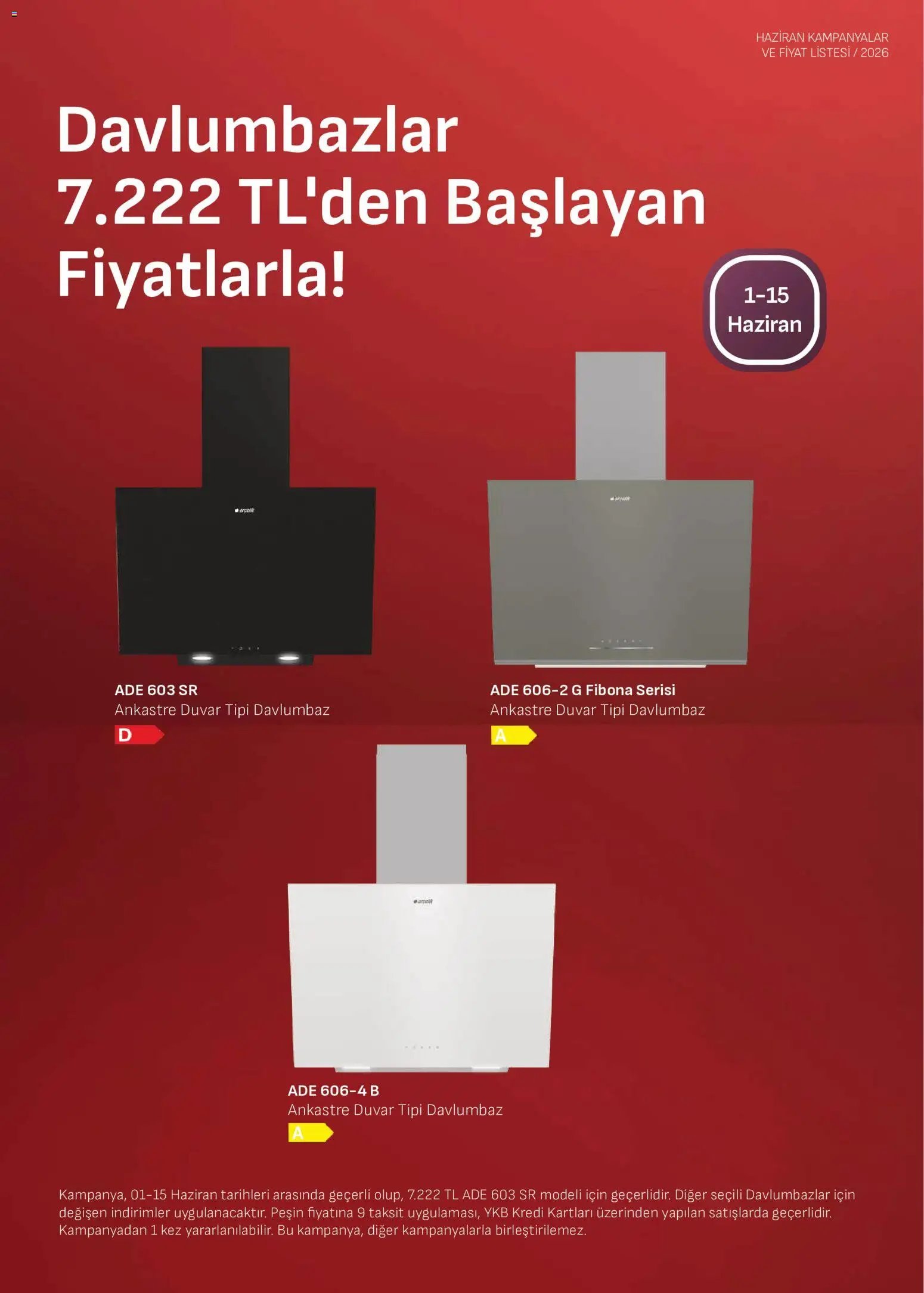Arçelik - Ankastre Kataloğu