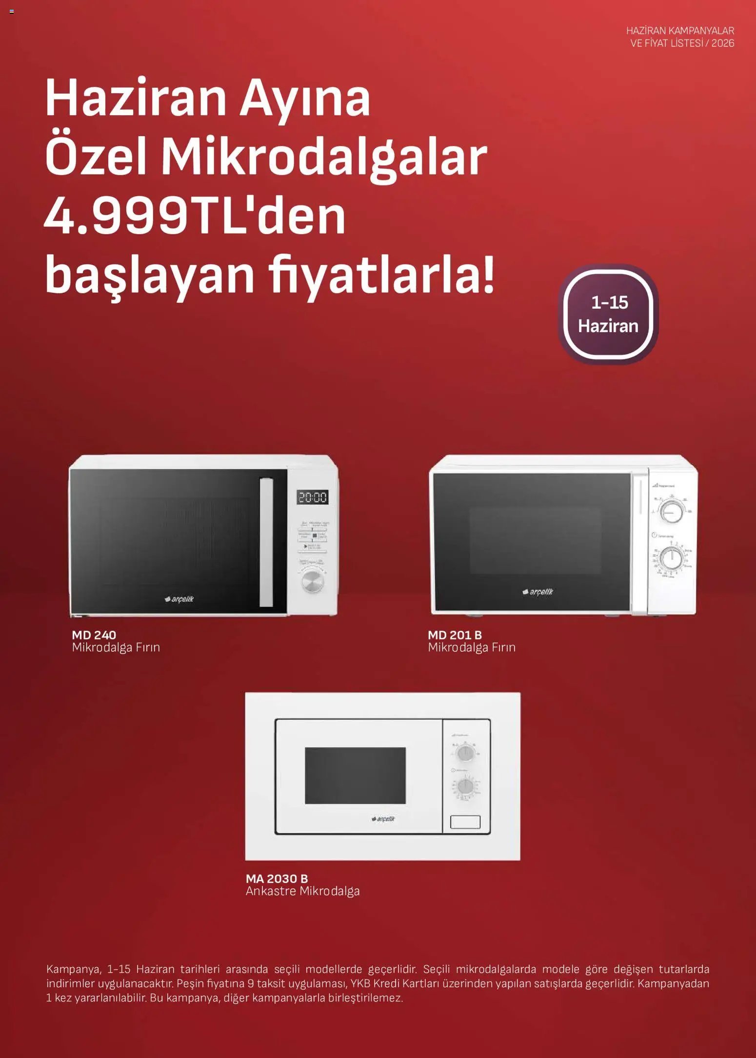 Arçelik - Ankastre Kataloğu