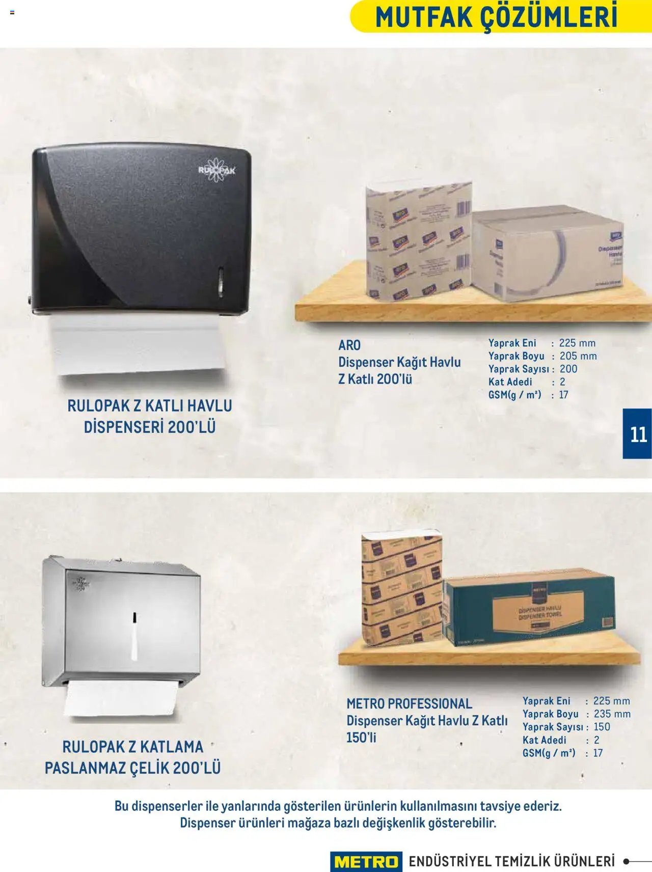 Metro Endüstriyel Temizlik Ürünleri