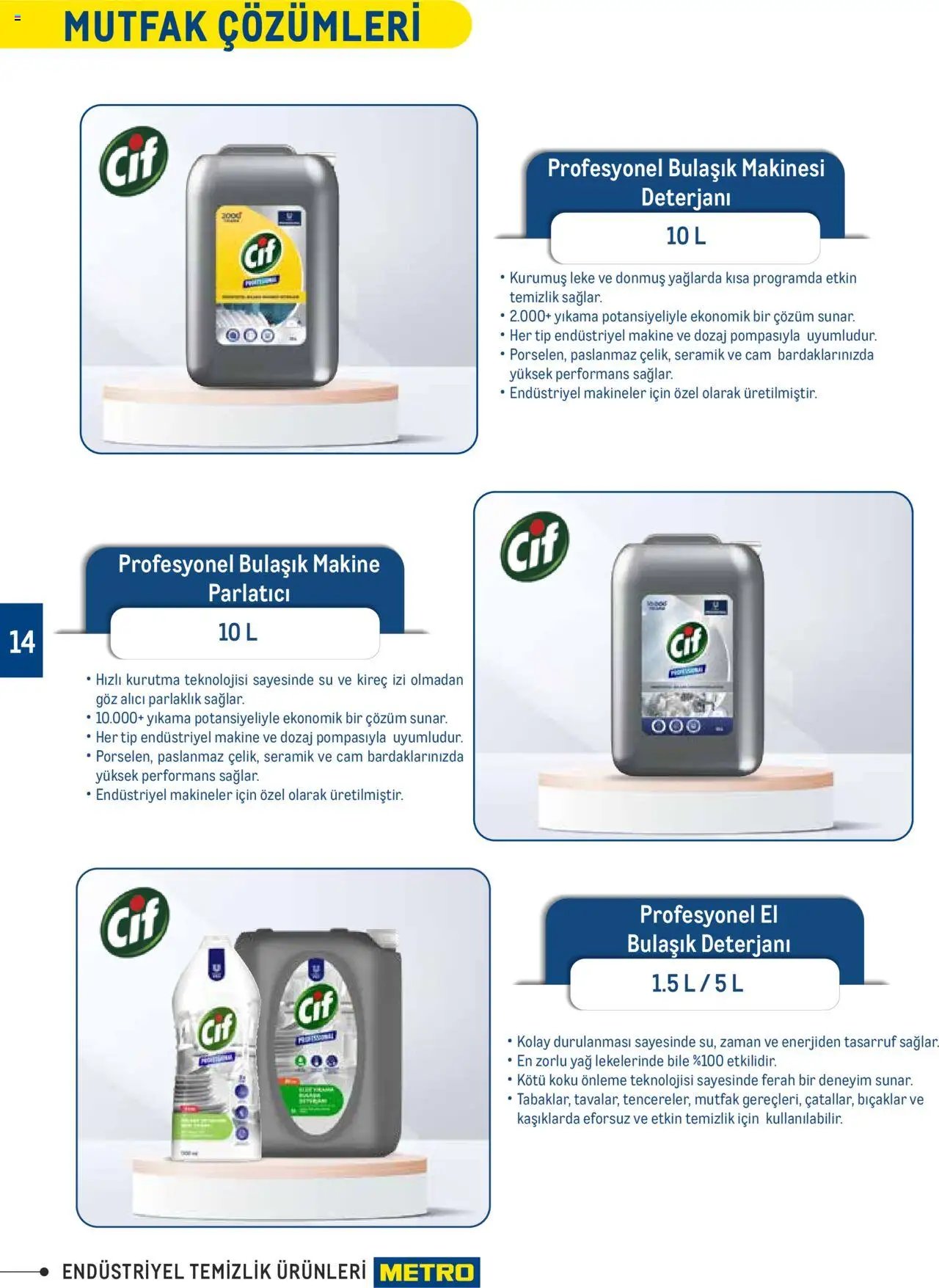 Metro Endüstriyel Temizlik Ürünleri