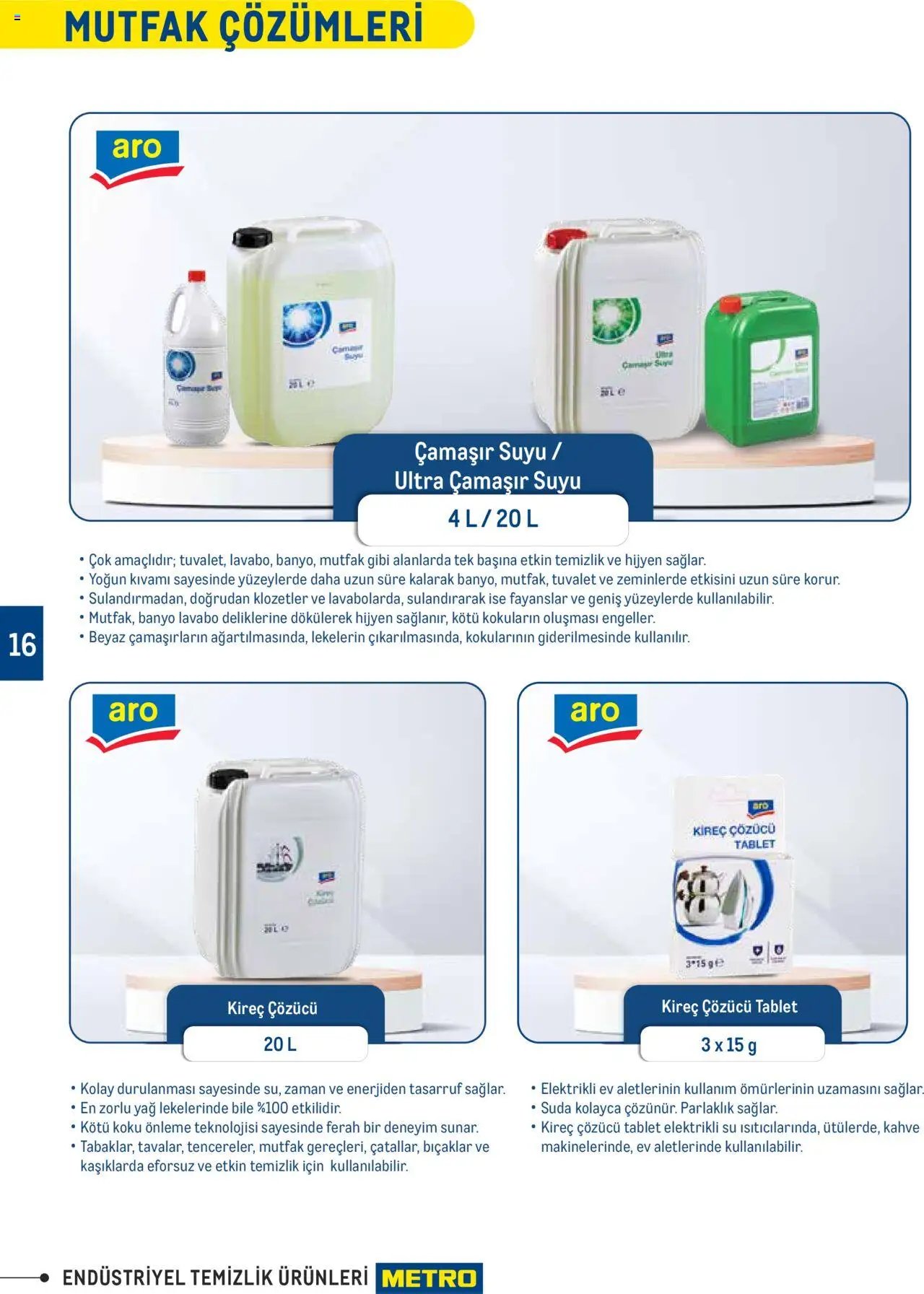 Metro Endüstriyel Temizlik Ürünleri