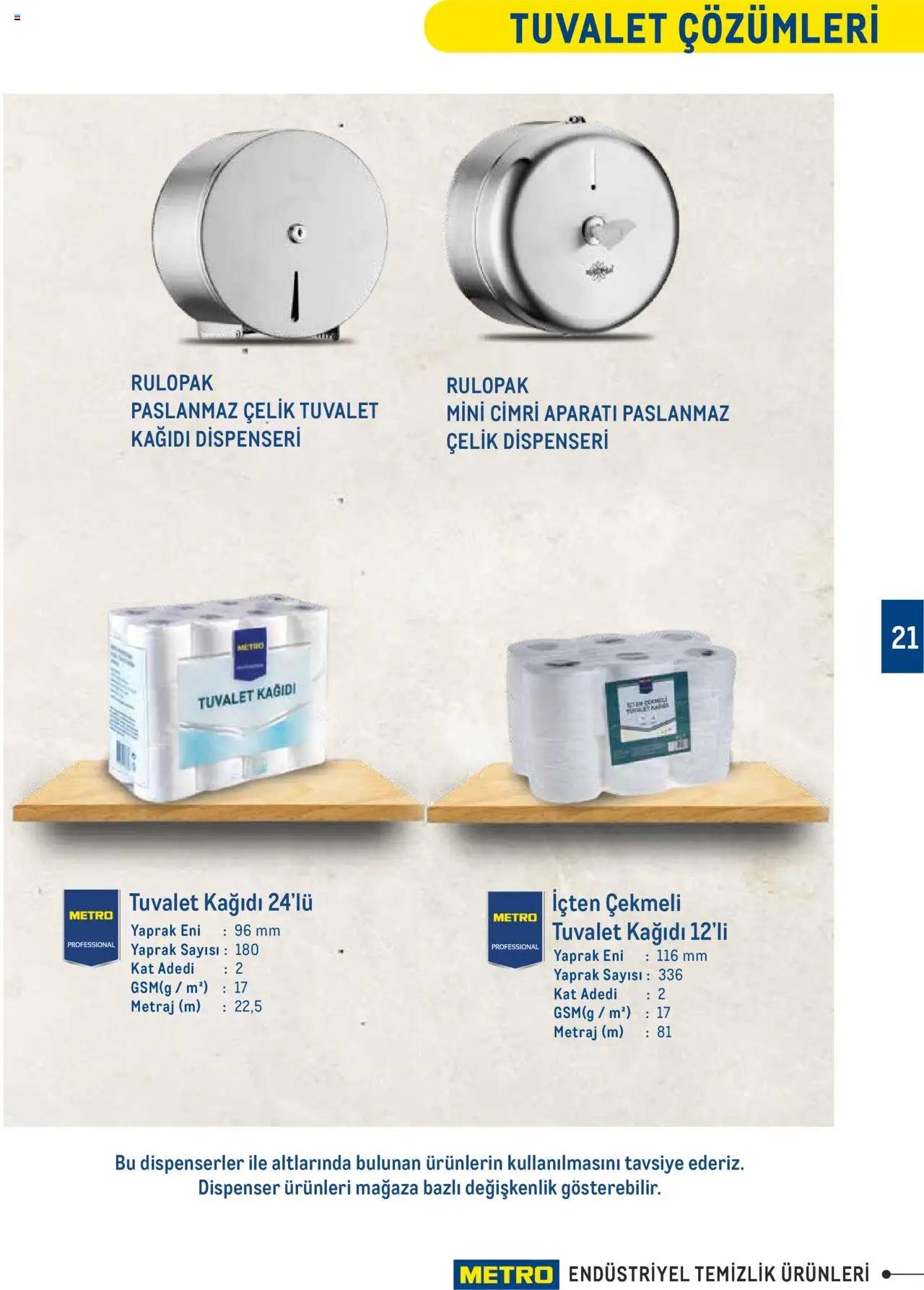 Metro Endüstriyel Temizlik Ürünleri