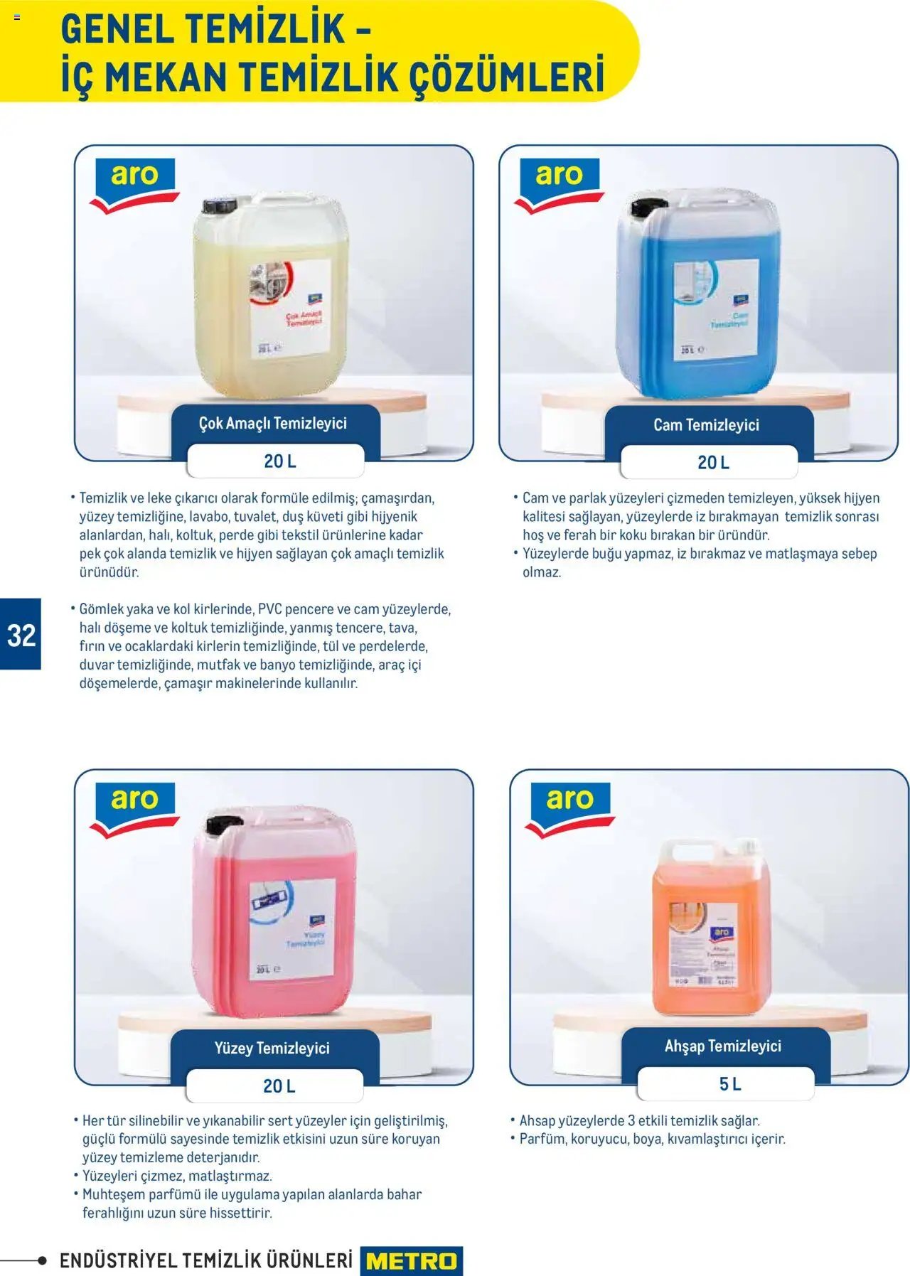 Metro Endüstriyel Temizlik Ürünleri