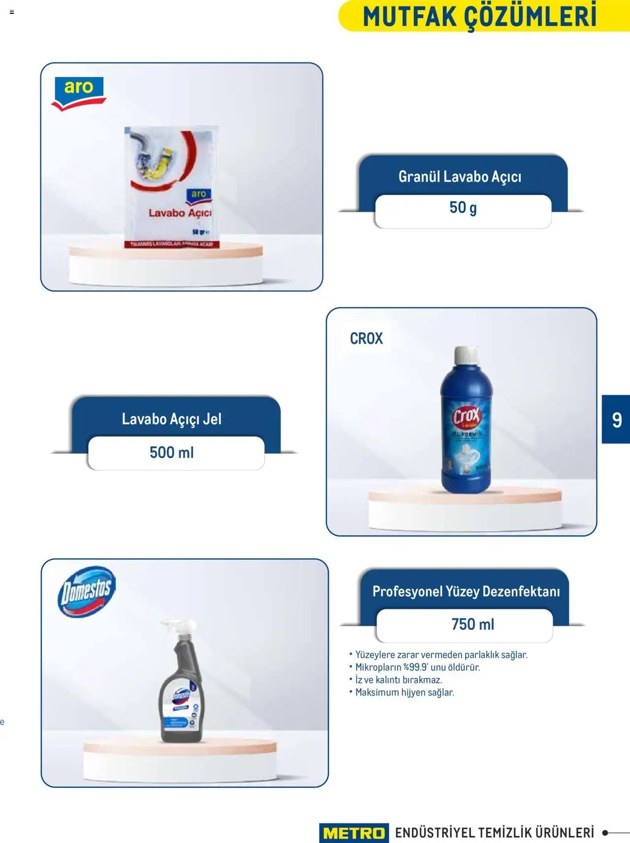 Metro Endüstriyel Temizlik Ürünleri