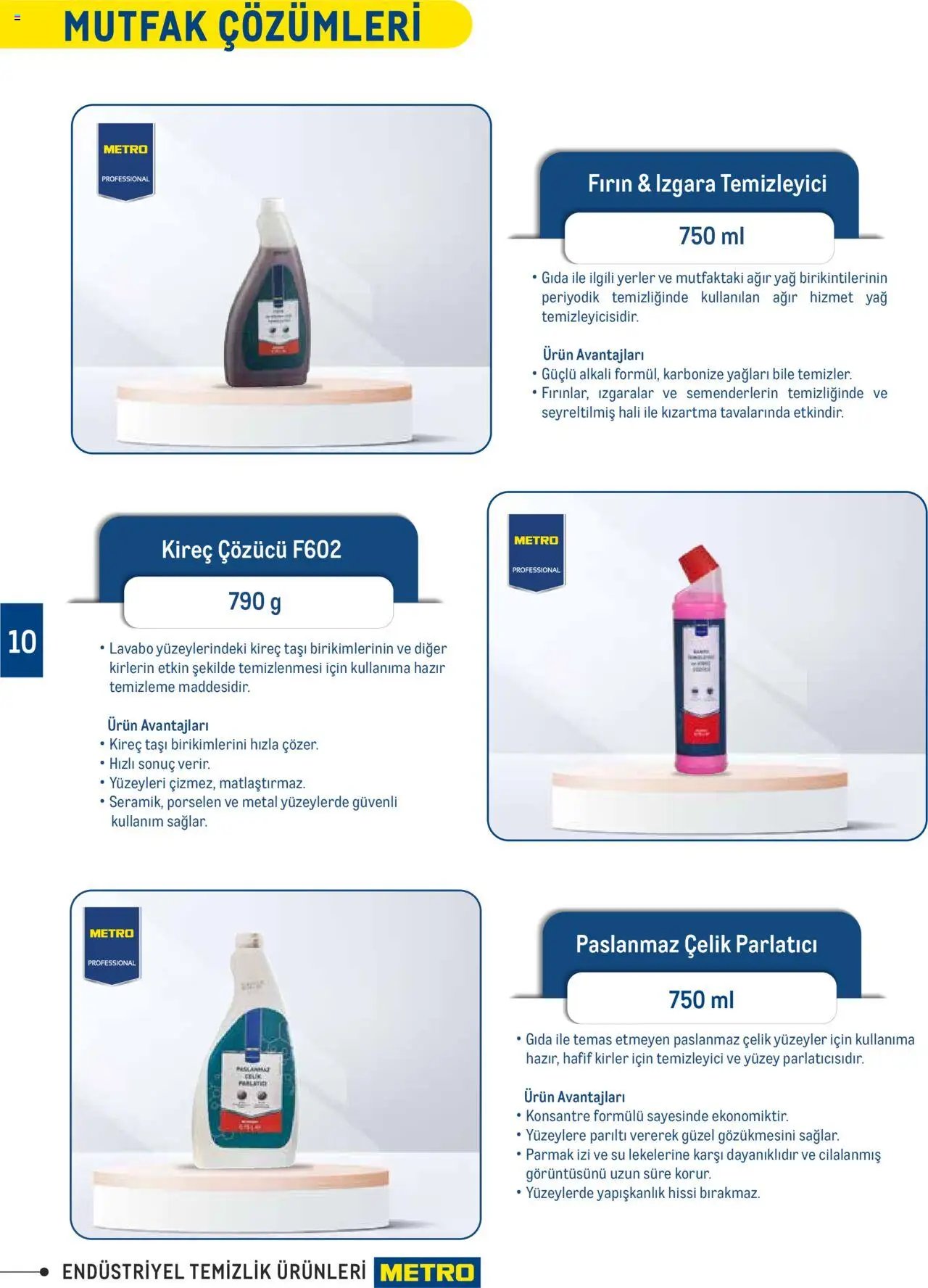 Metro Endüstriyel Temizlik Ürünleri