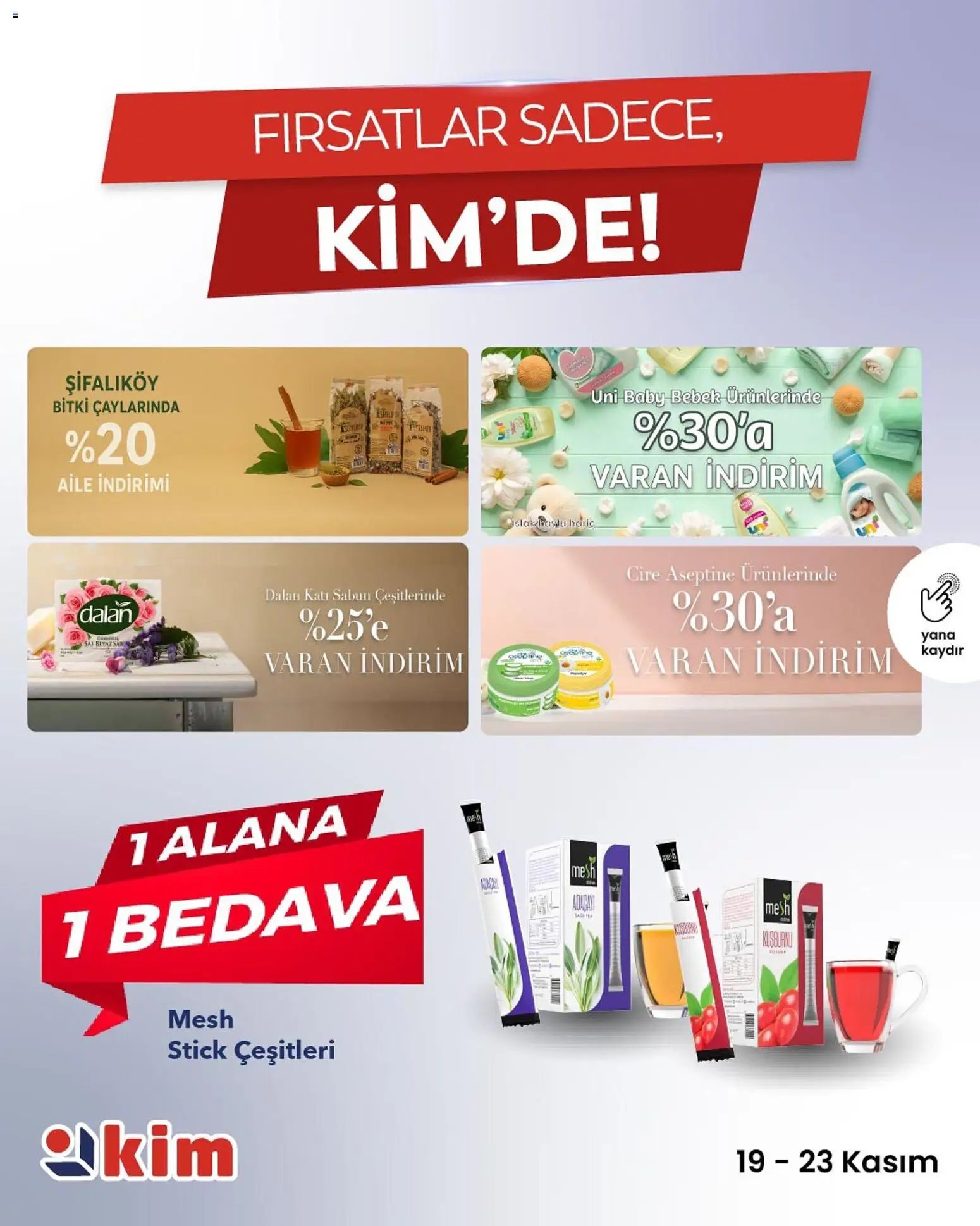 Kim Market Çarşamba’dan Pazar’a Taze ve Temiz Seçimler