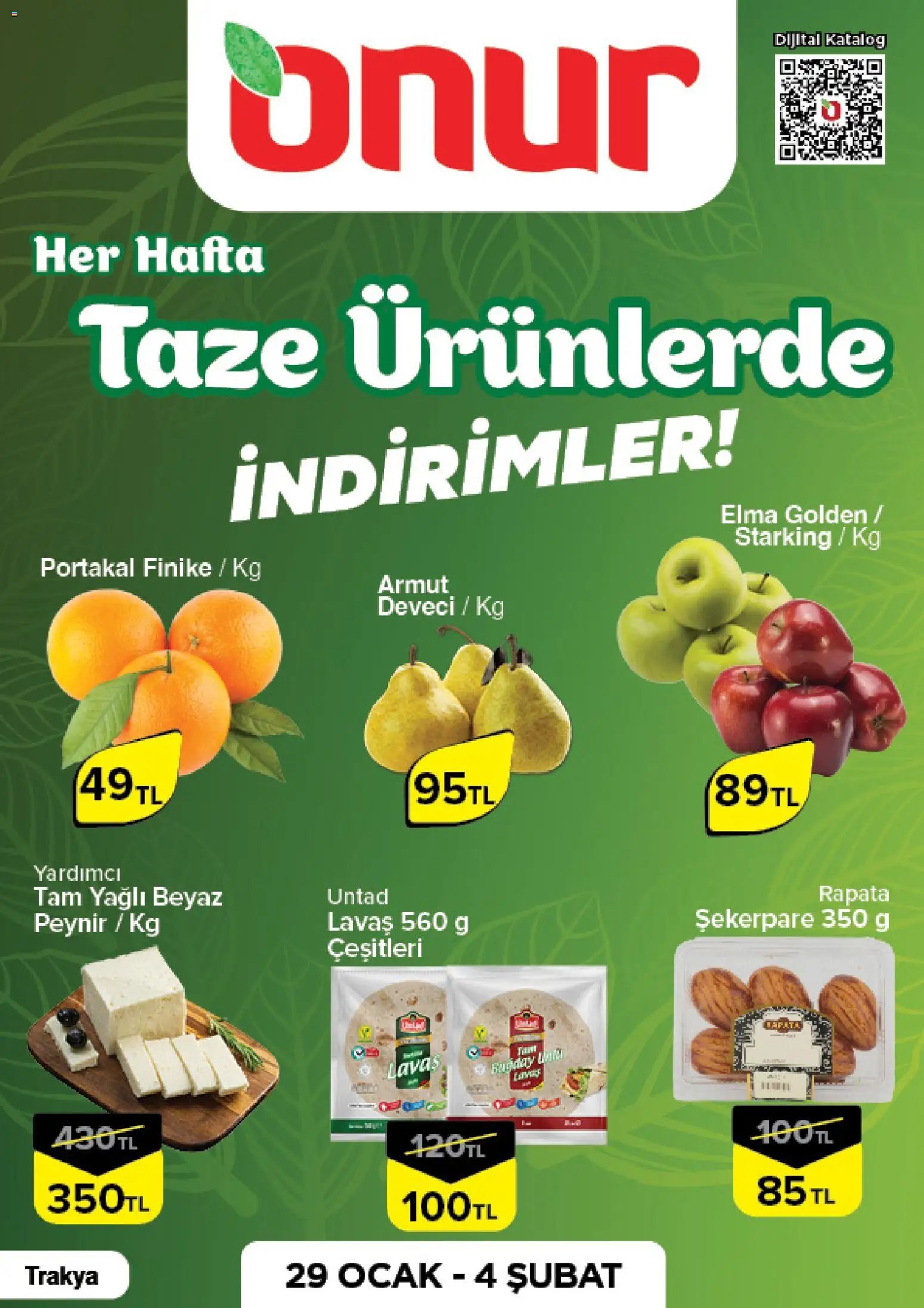 Onur Market Taze Ürünlerde İndirimler - Trakya