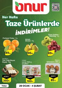 Onur Market Taze Ürünlerde İndirimler - Trakya