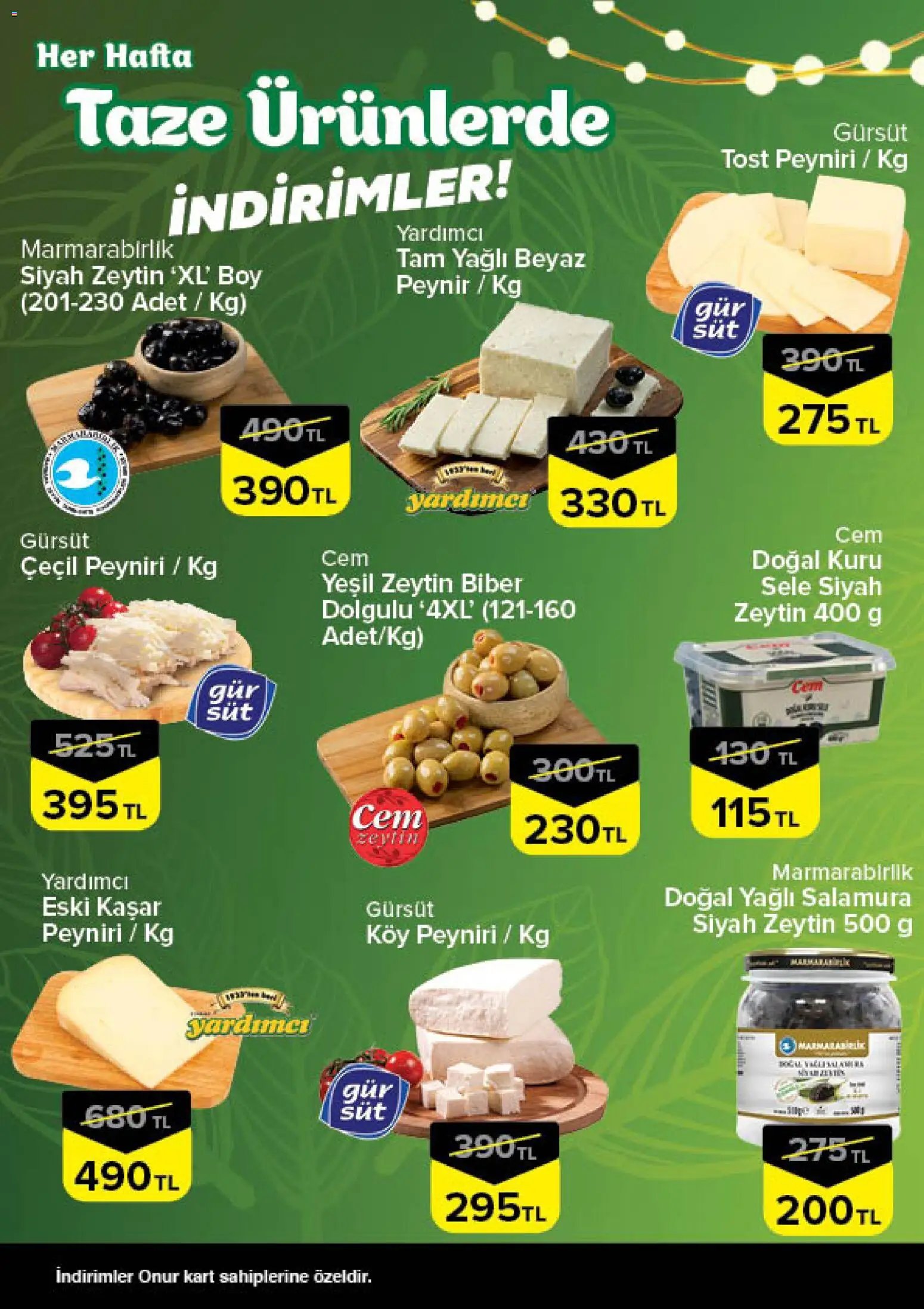 Onur Market - Taze Ürünlerde İndirimler - Trakya