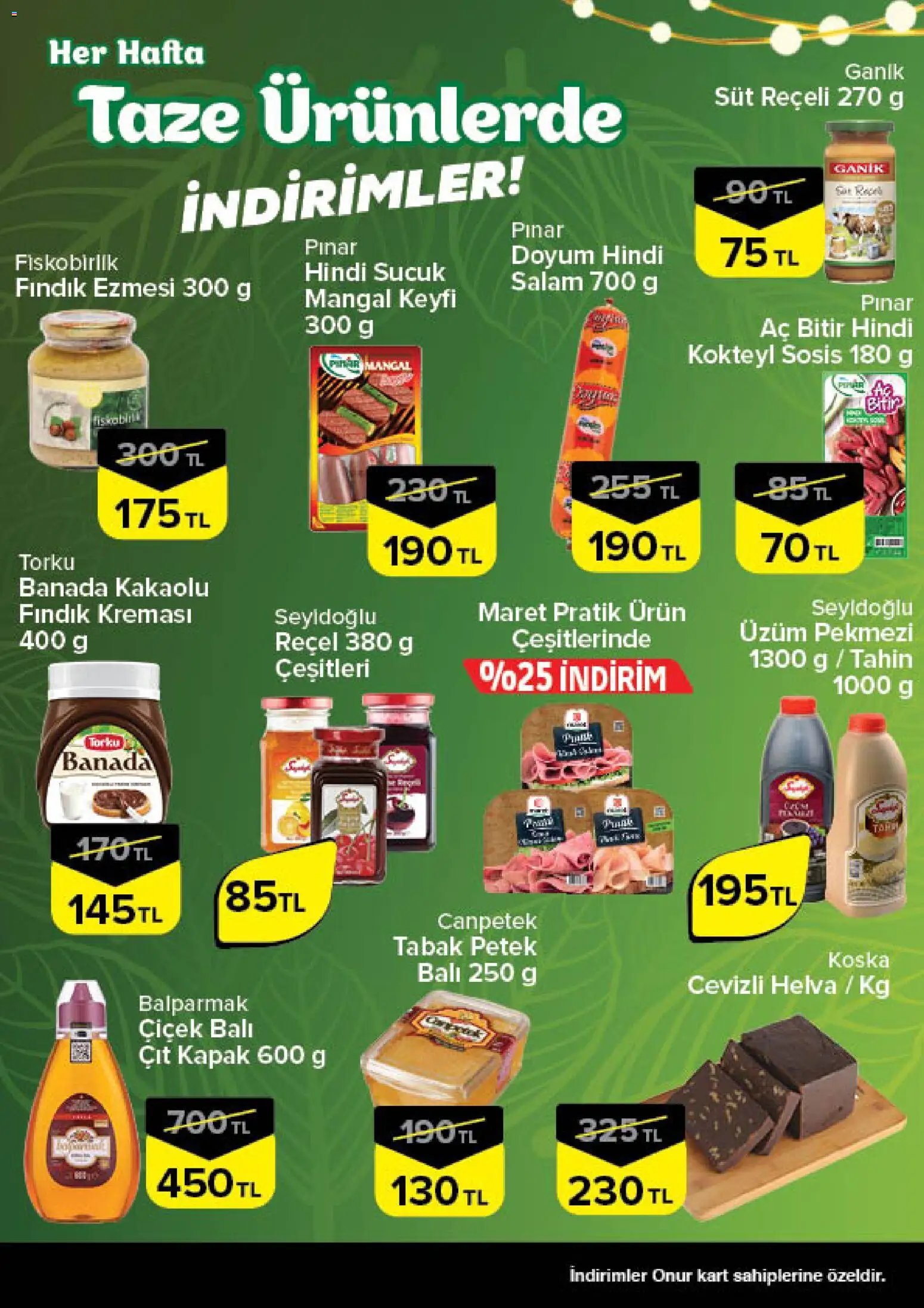 Onur Market - Taze Ürünlerde İndirimler - Trakya