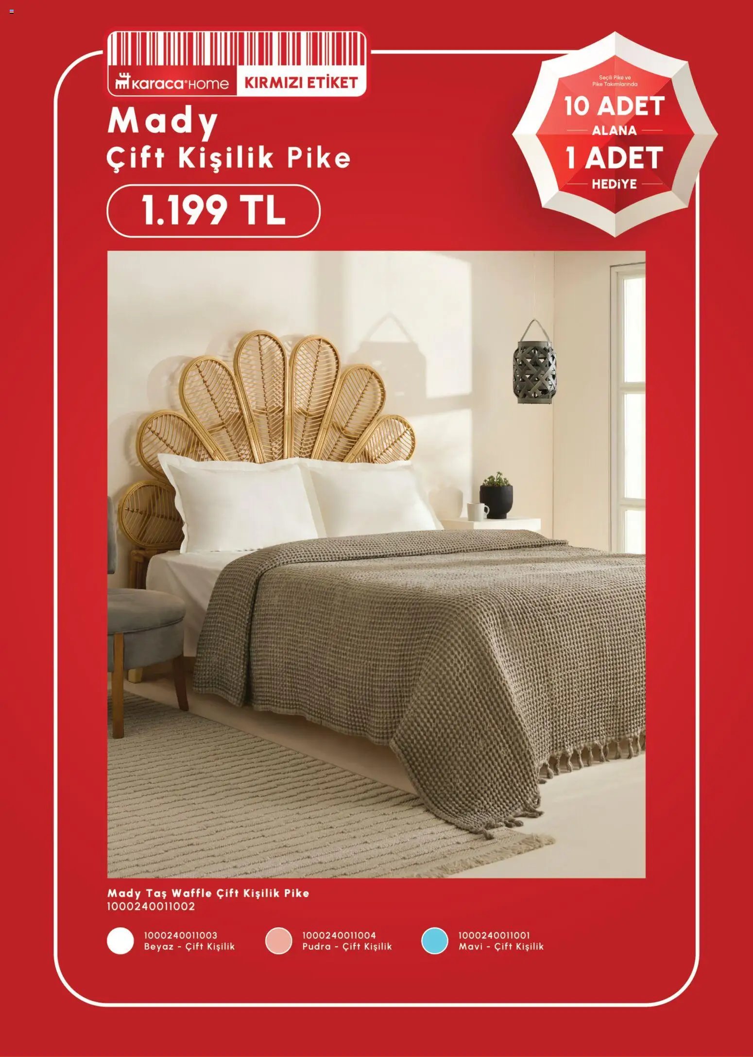 Karaca Home 10 Adet Alana 1 Adet Hediye