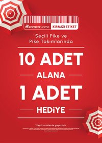 Karaca Home 10 Adet Alana 1 Adet Hediye