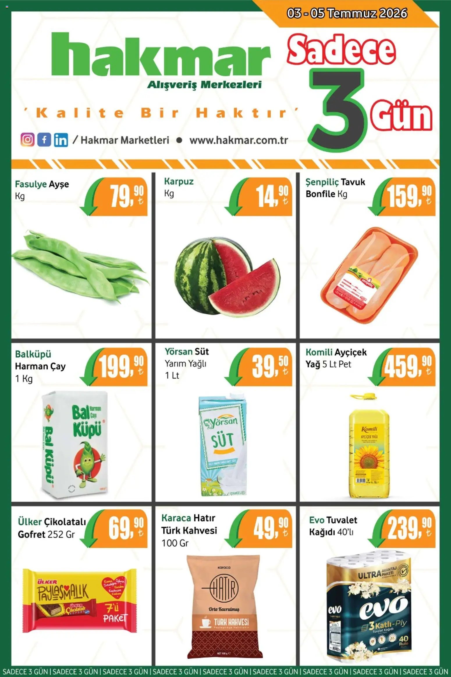 Hakmar - Katalog Sadece 3 Gün