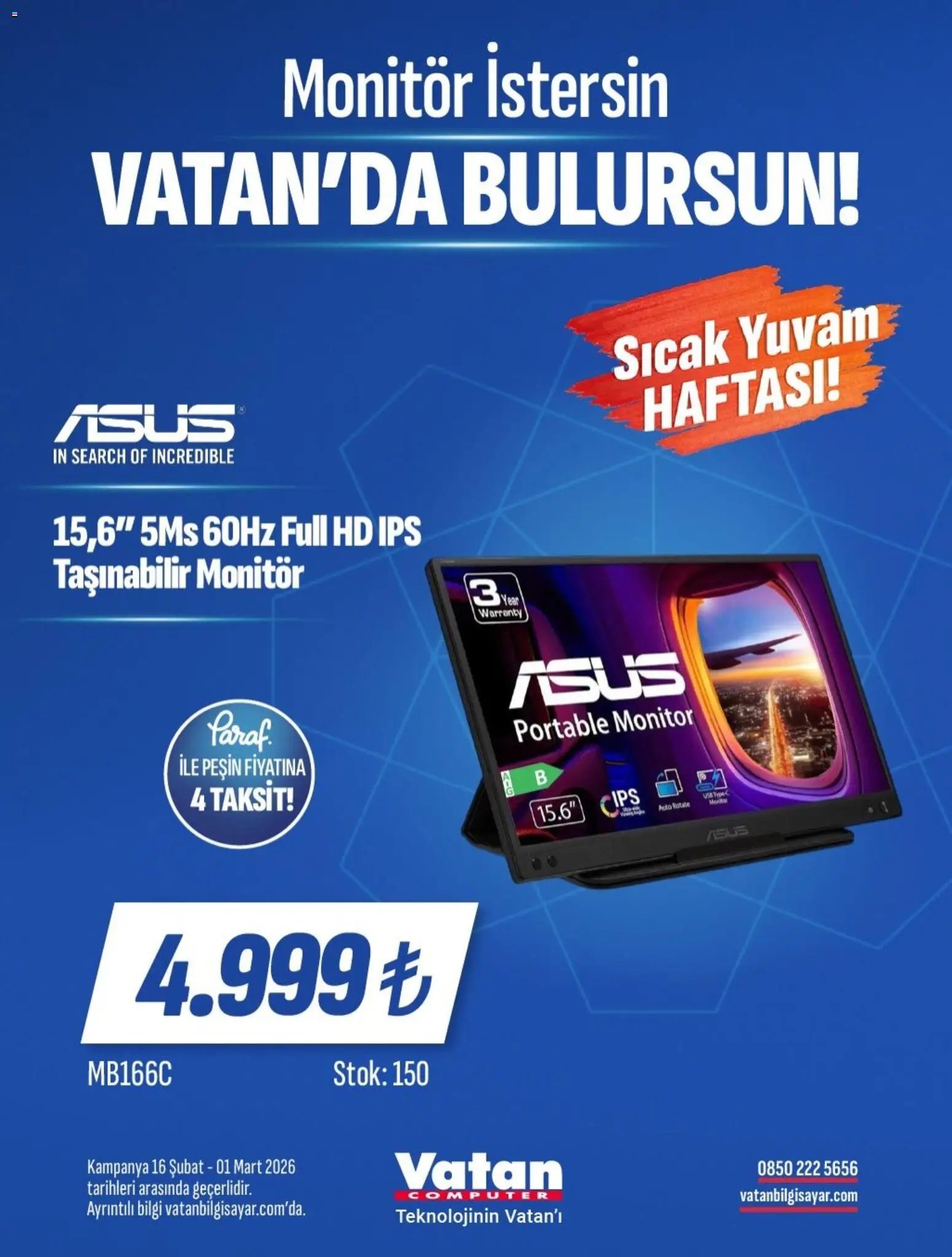 Vatan Bilgisayar İndirim Sıcak Yuvam Haftası