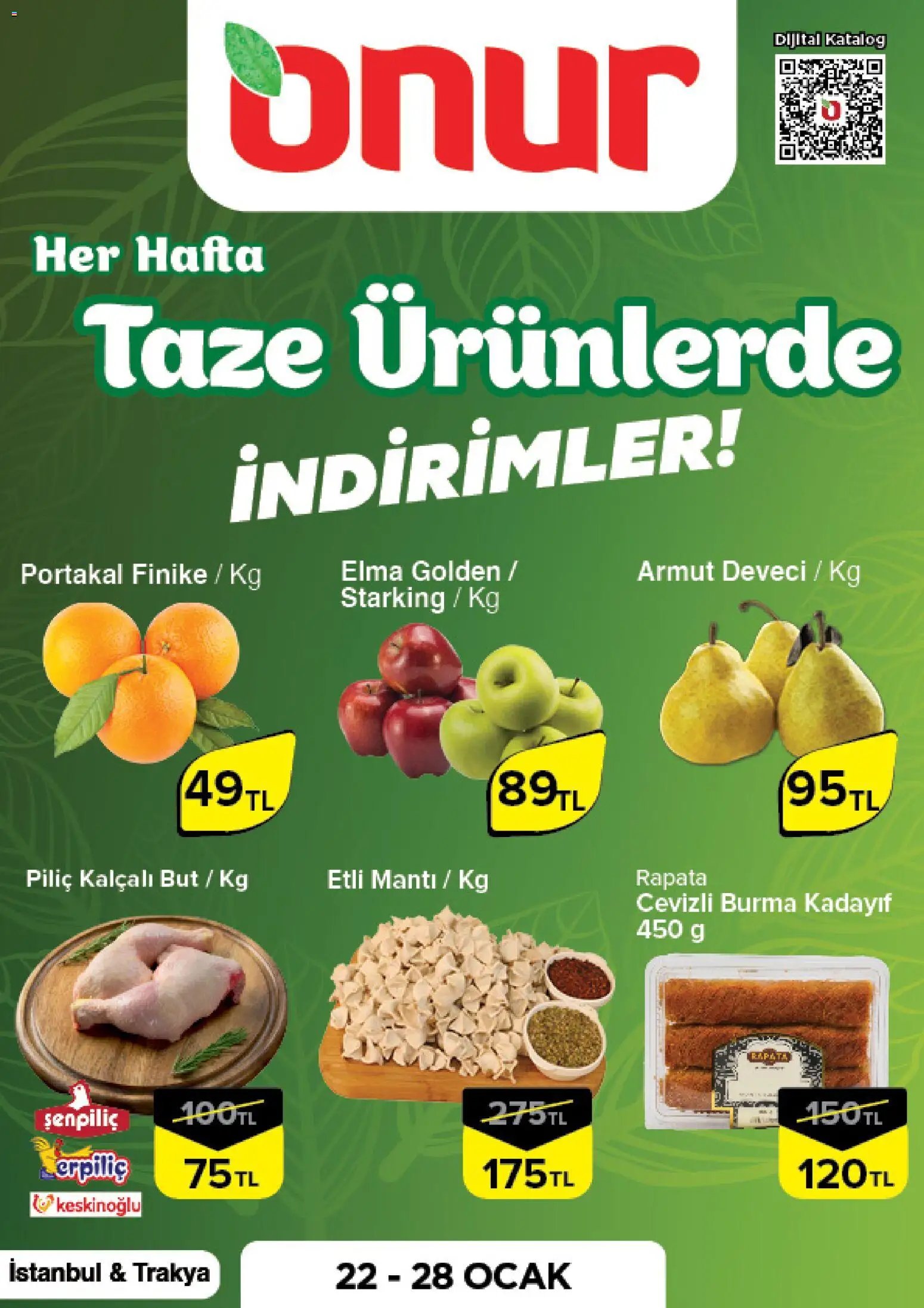 Onur Market Taze Ürünlerde İndirimler - İstanbul & Trakya