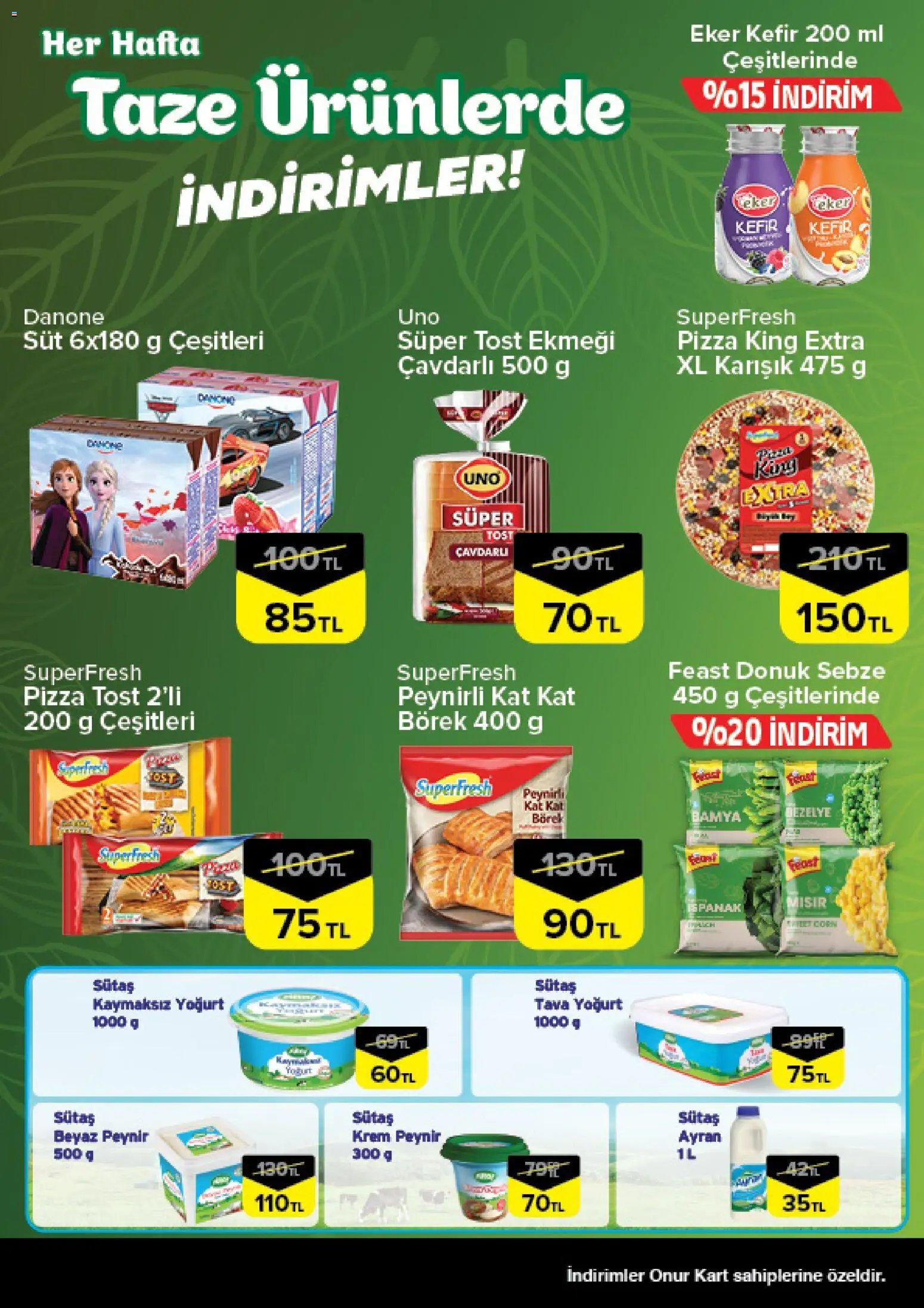 Onur Market Taze Ürünlerde İndirimler - İstanbul & Trakya